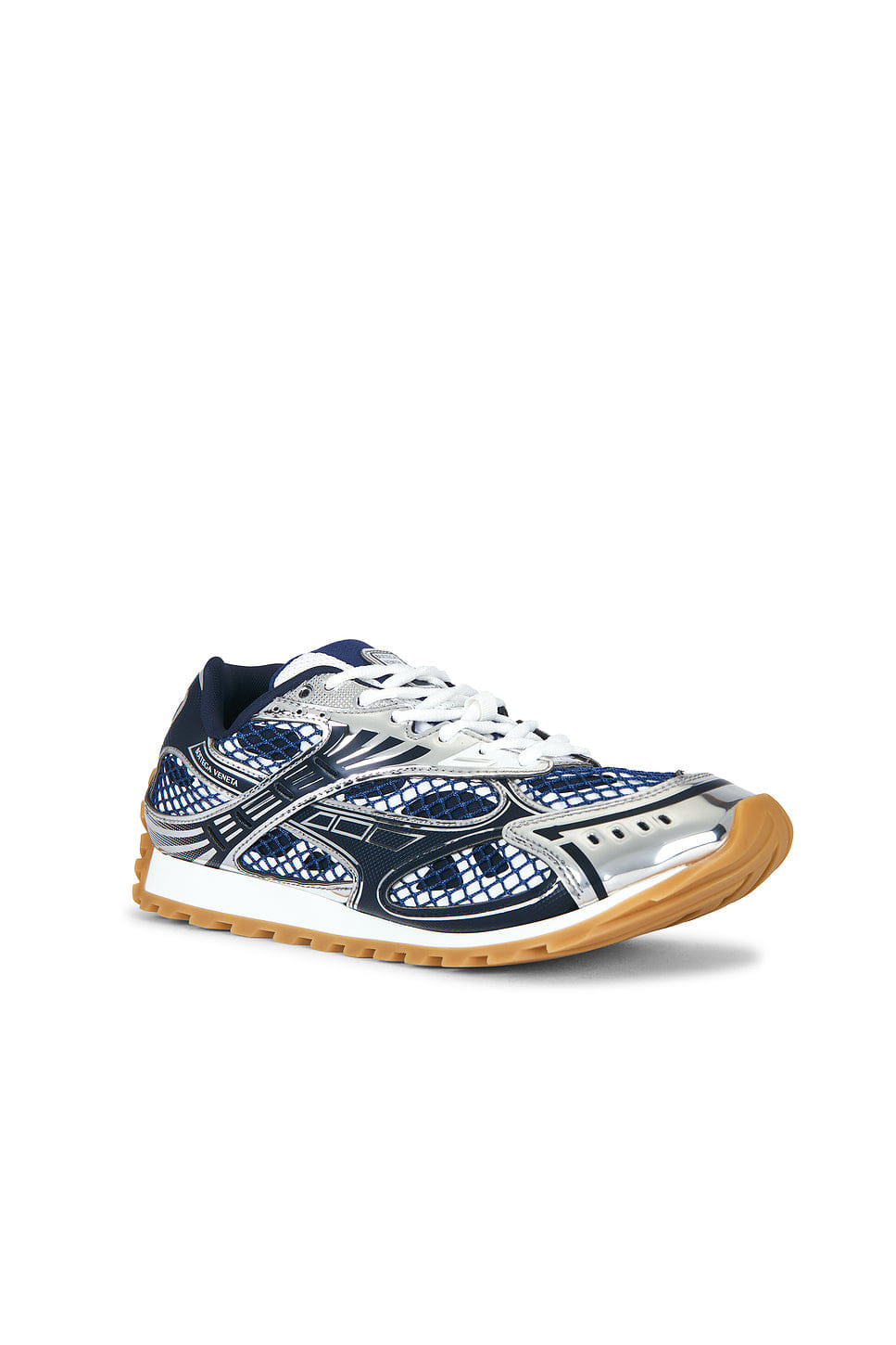 Bottega Veneta Orbit Lace - Up Sneaker Technical Fishnet