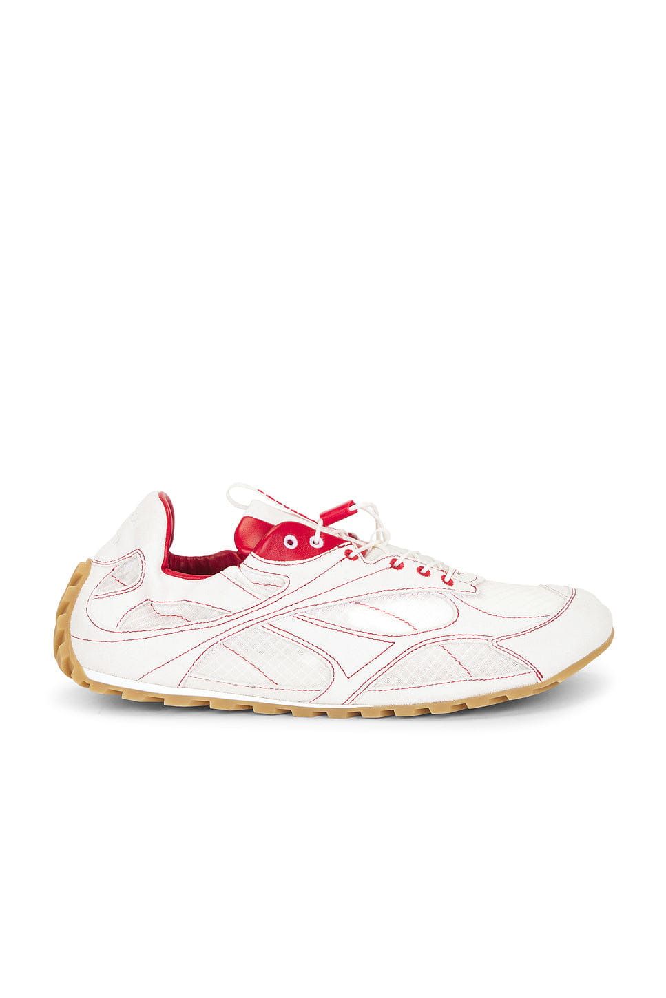 Bottega Veneta Orbit Flash Trek Sneaker Nylon Trek Soft Suede