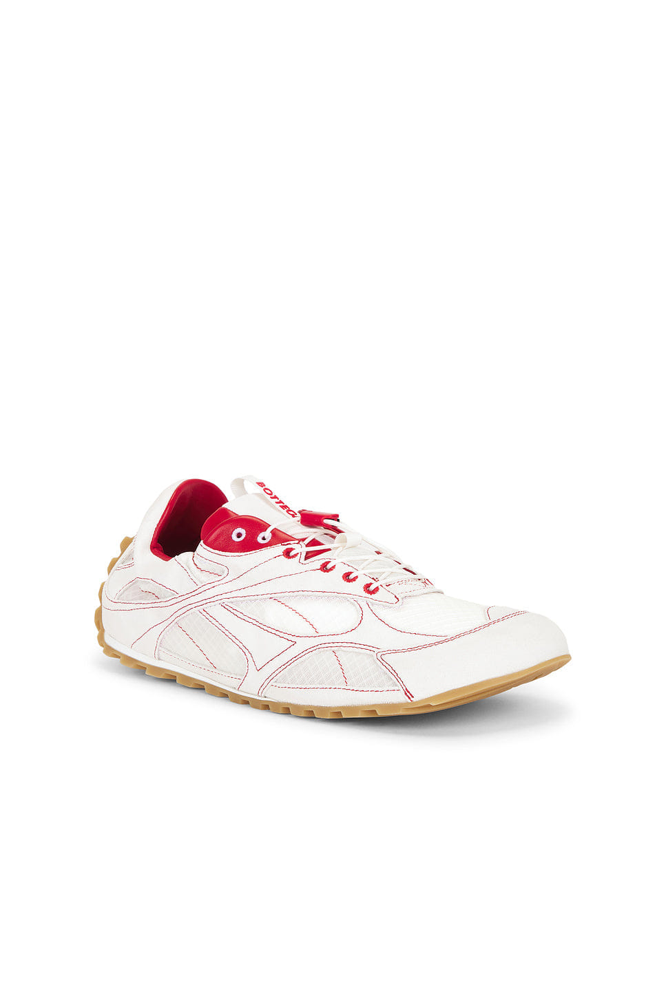 Bottega Veneta Orbit Flash Trek Sneaker Nylon Trek Soft Suede