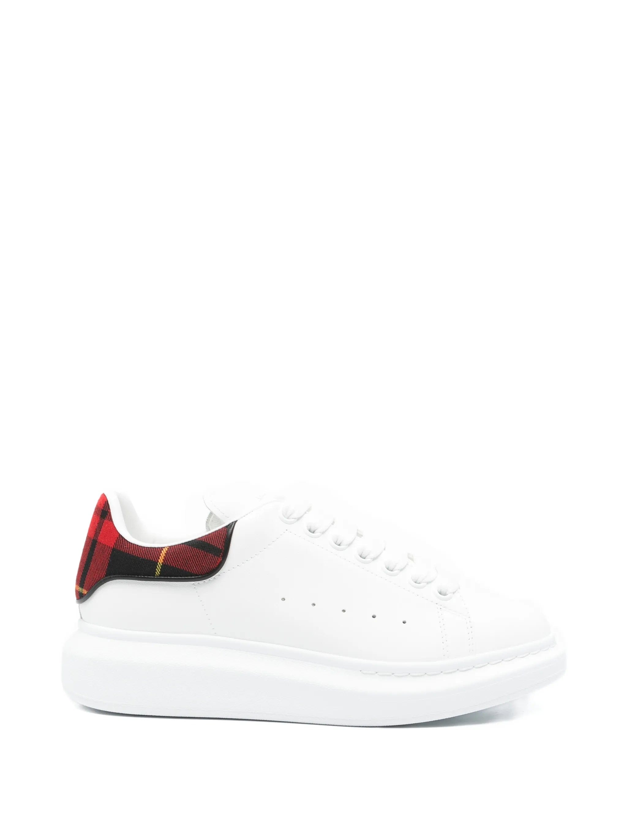 Alexander McQueen Oversized tartan - detail lace - up sneakers