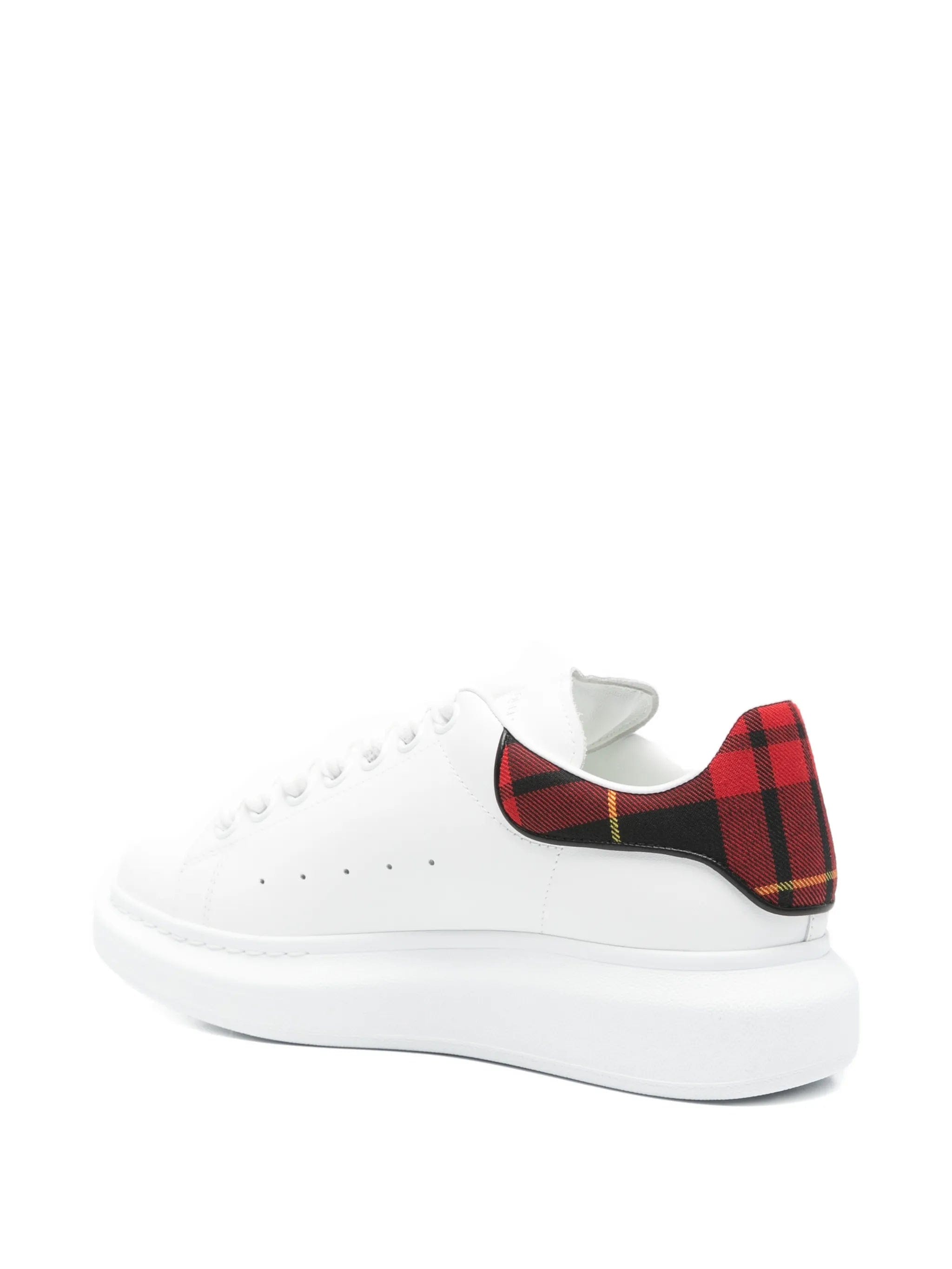 Alexander McQueen Oversized tartan - detail lace - up sneakers