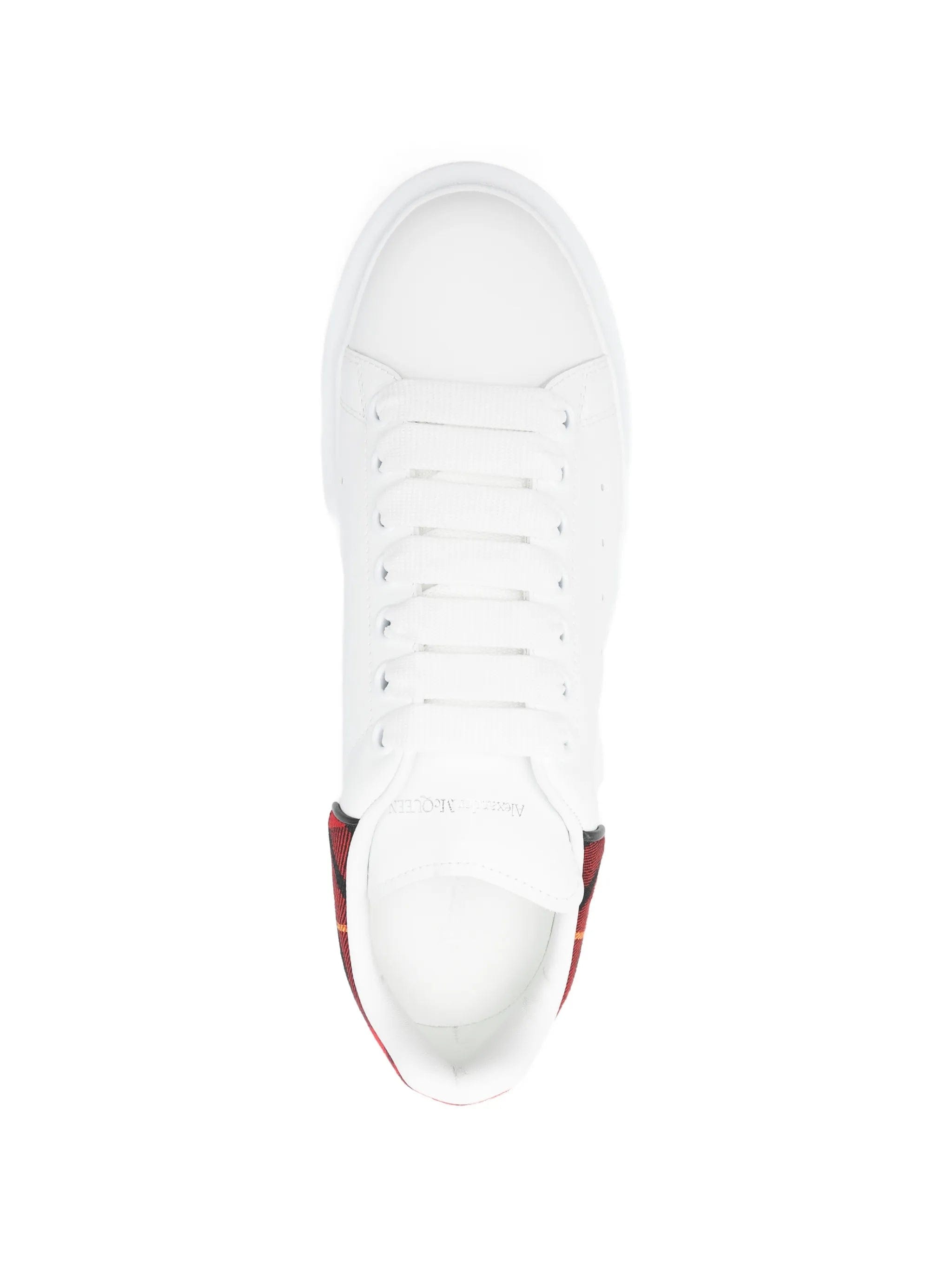Alexander McQueen Oversized tartan - detail lace - up sneakers
