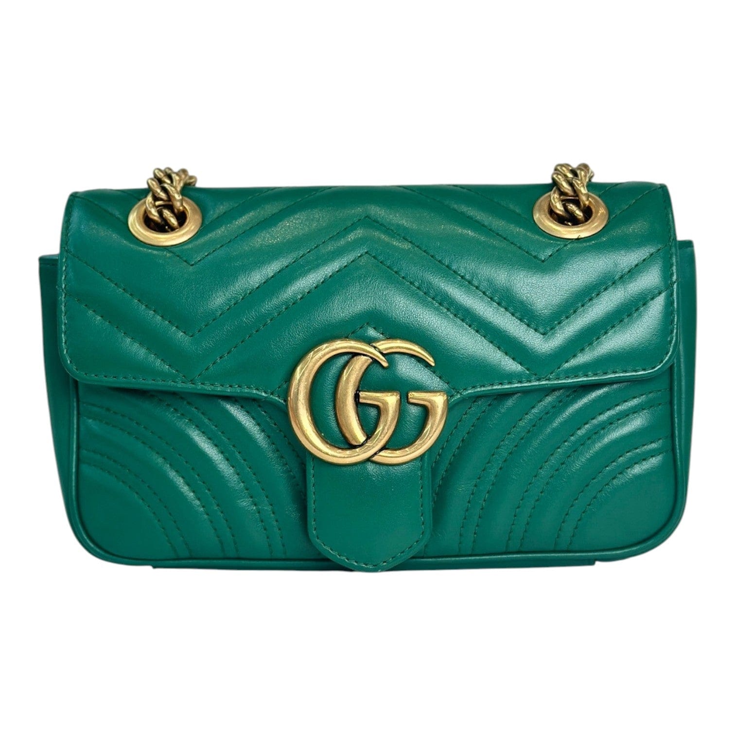 Gucci Marmont Mini Green Calfskin