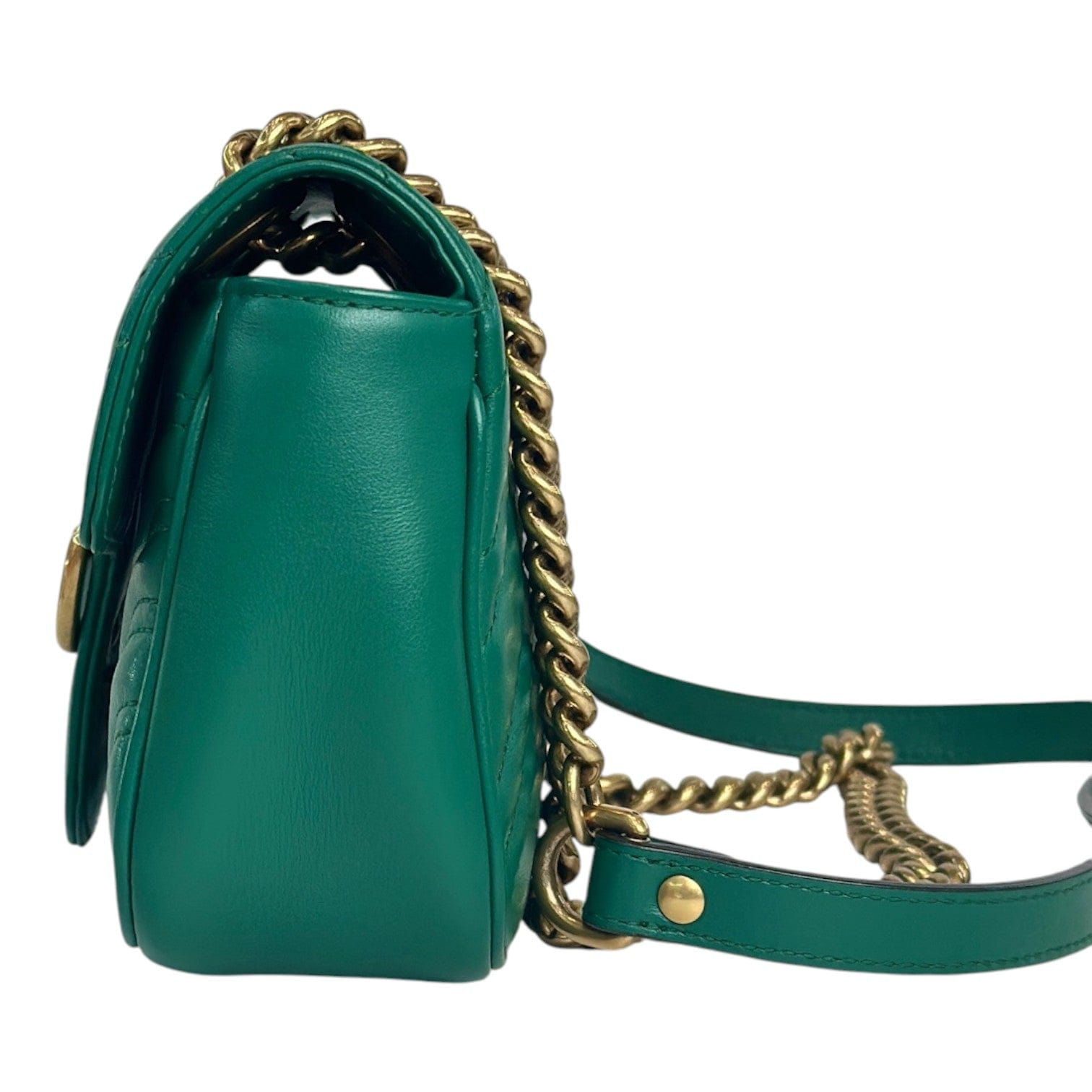 Gucci Marmont Mini Green Calfskin