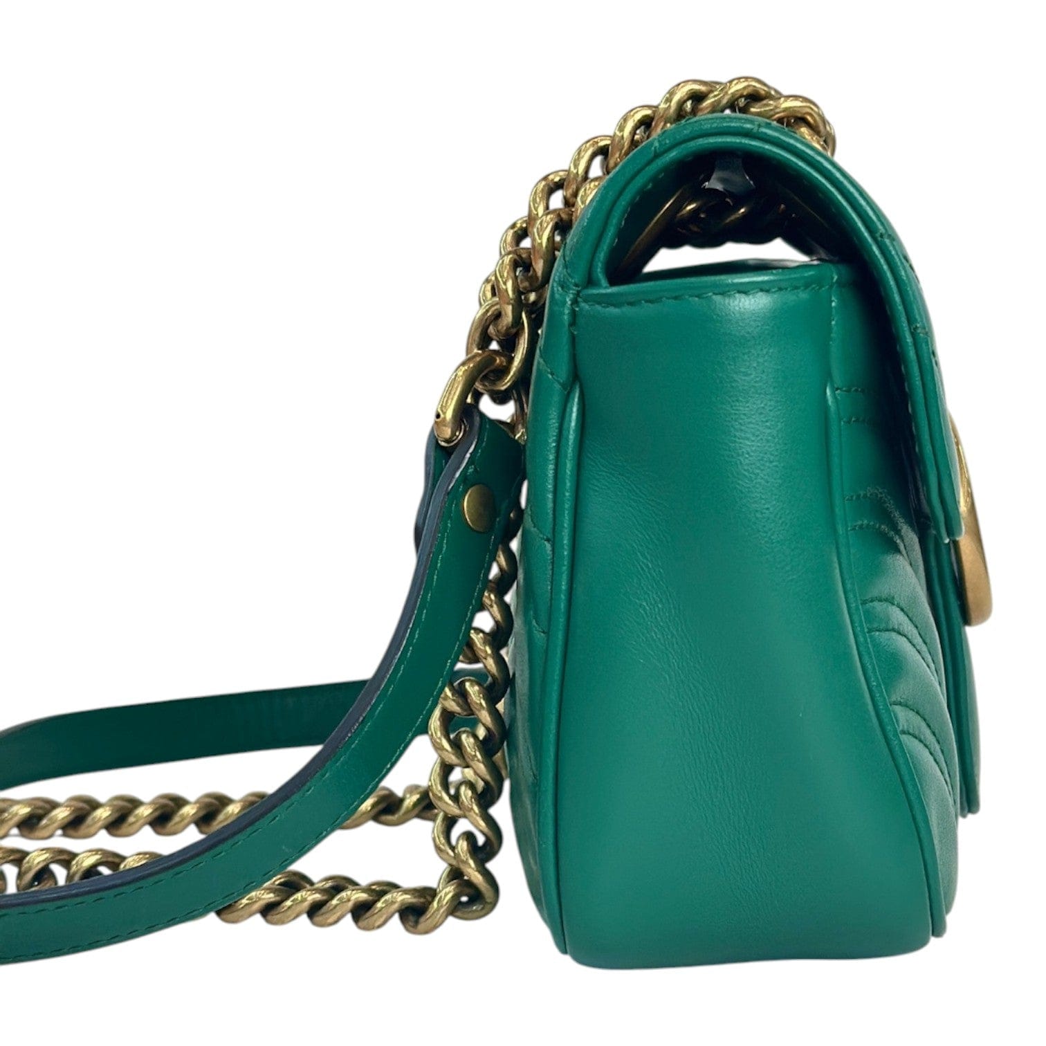 Gucci Marmont Mini Green Calfskin