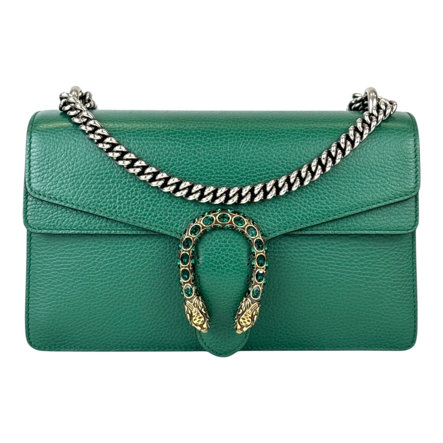 Gucci Dionysus Medium Green Leather Bag