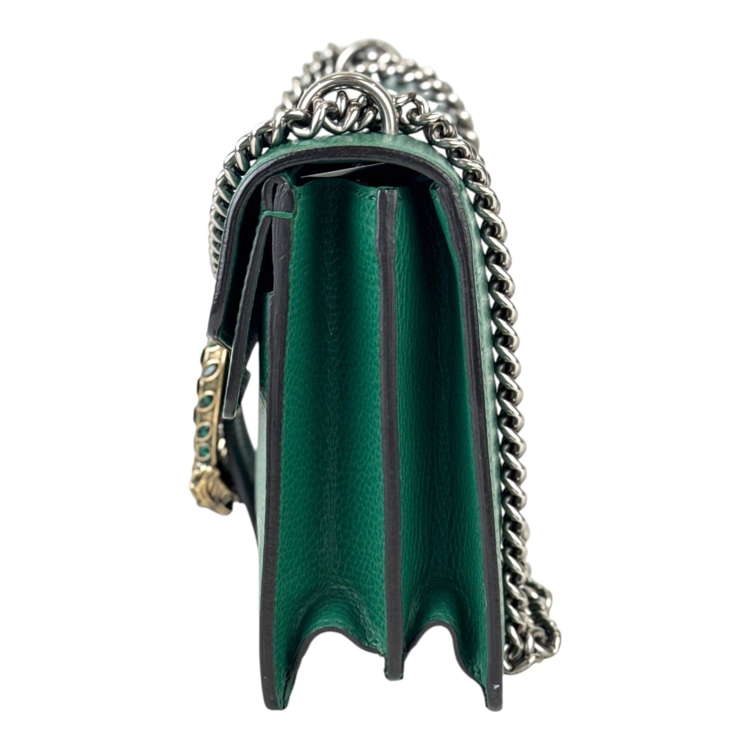 Gucci Dionysus Medium Green Leather Bag