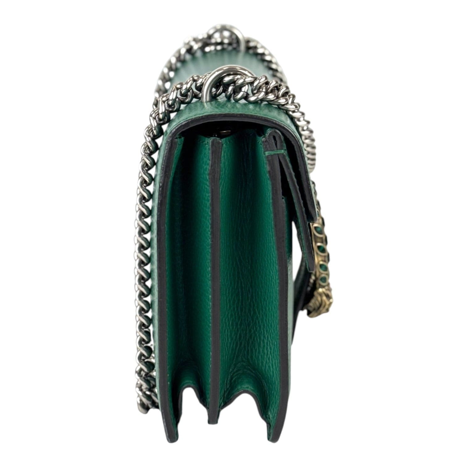 Gucci Dionysus Medium Green Leather Bag