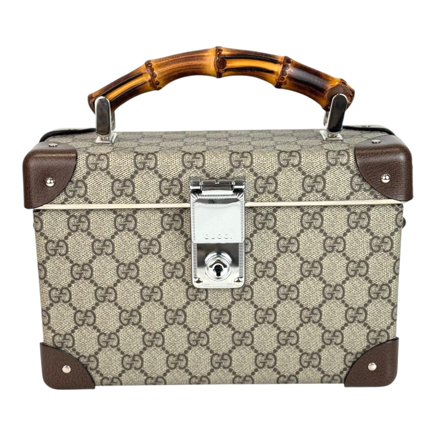 Gucci Bamboo Trotter GG Beauty Case Bag