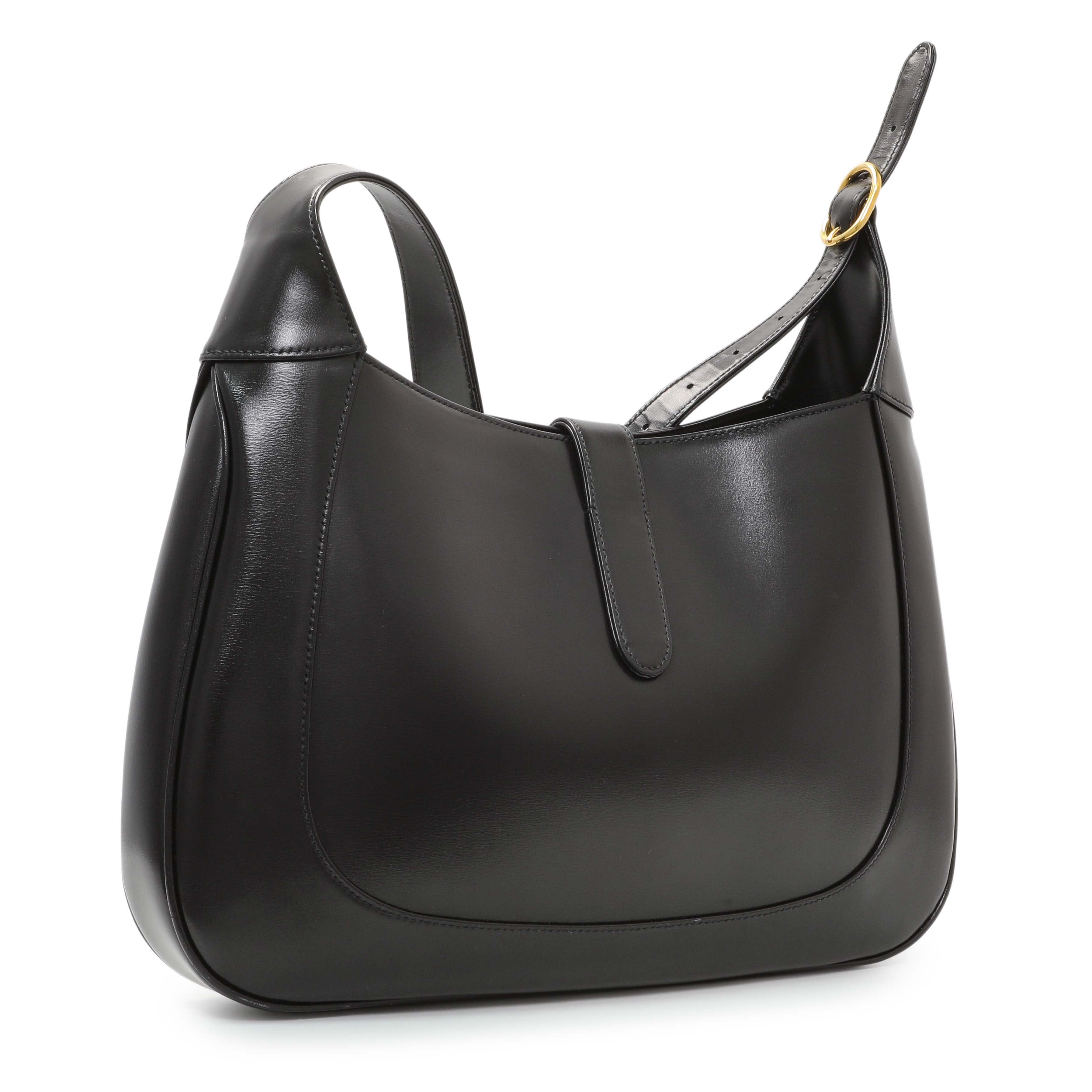 Gucci Black Calfskin Medium Jackie 1961 Hobo