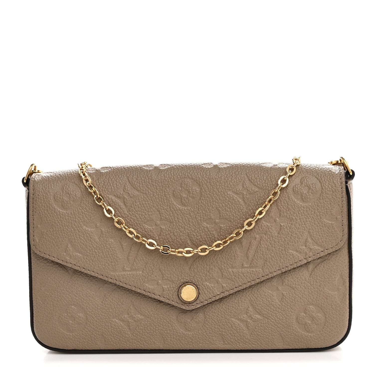 Louis Vuitton Empreinte Pochette Felicie Chain Wallet Tourterelle