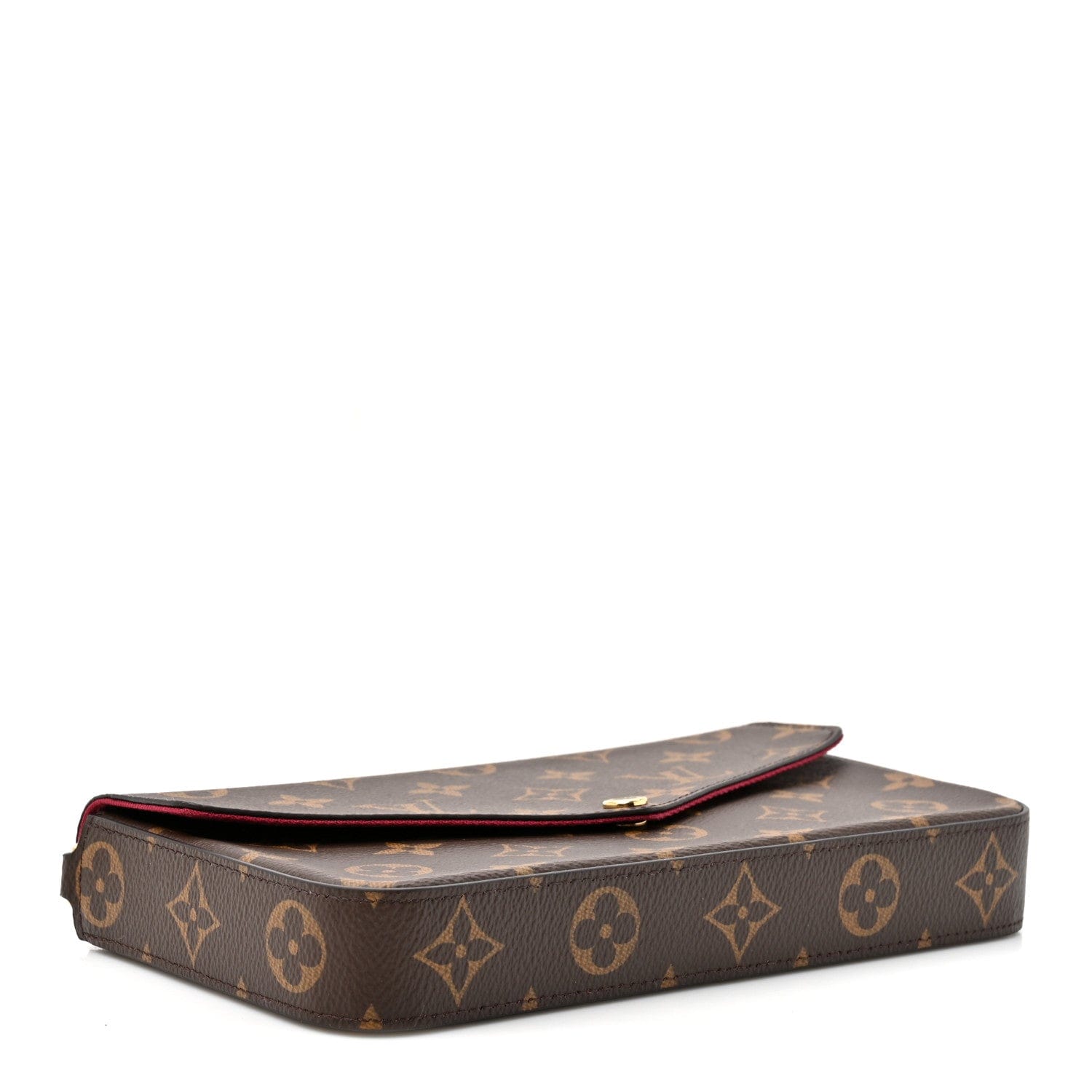 Louis Vuitton Monogram Pochette Felicie Chain Wallet Fuchsia