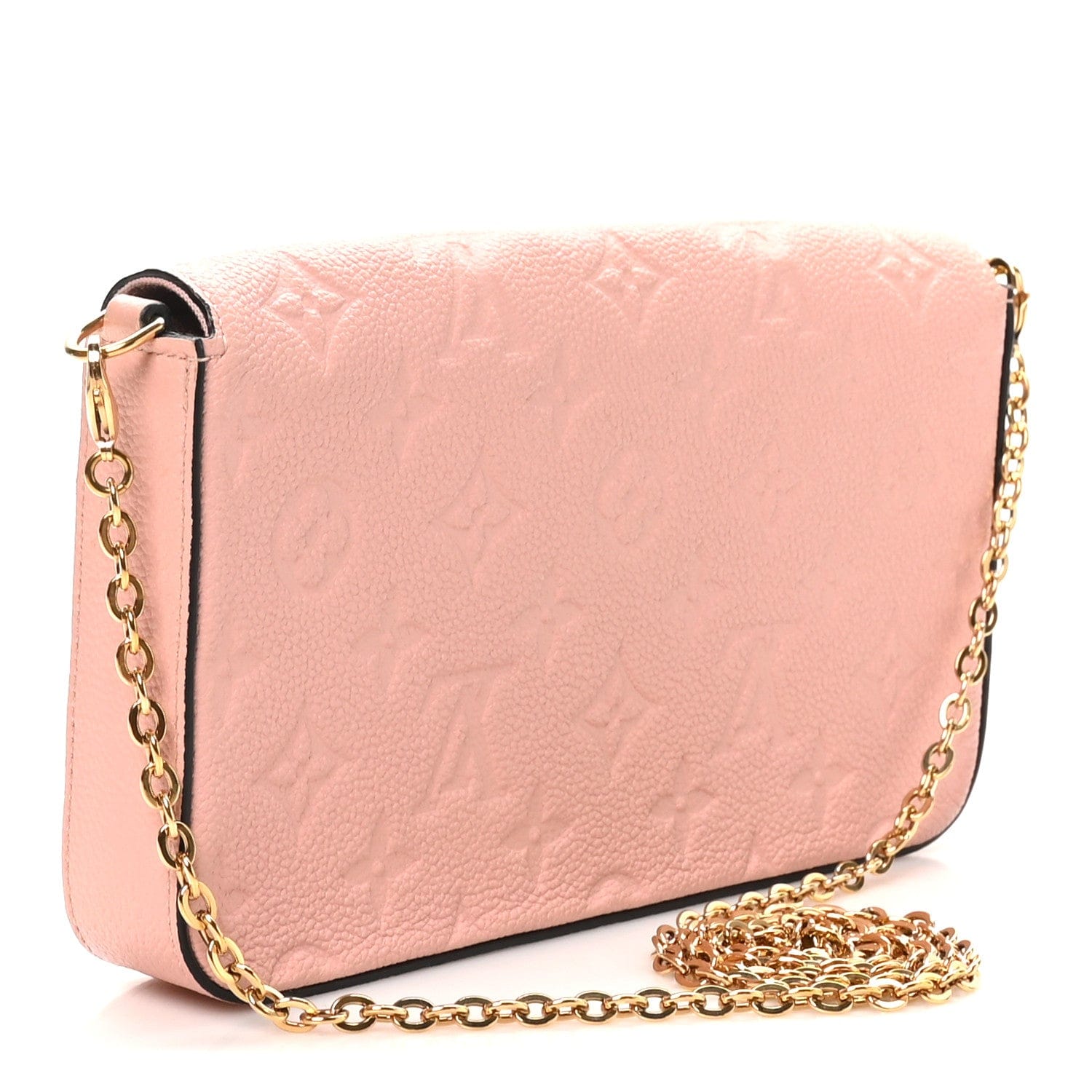 Louis Vuitton Empreinte Pochette Felicie Chain Wallet Rose Poudre