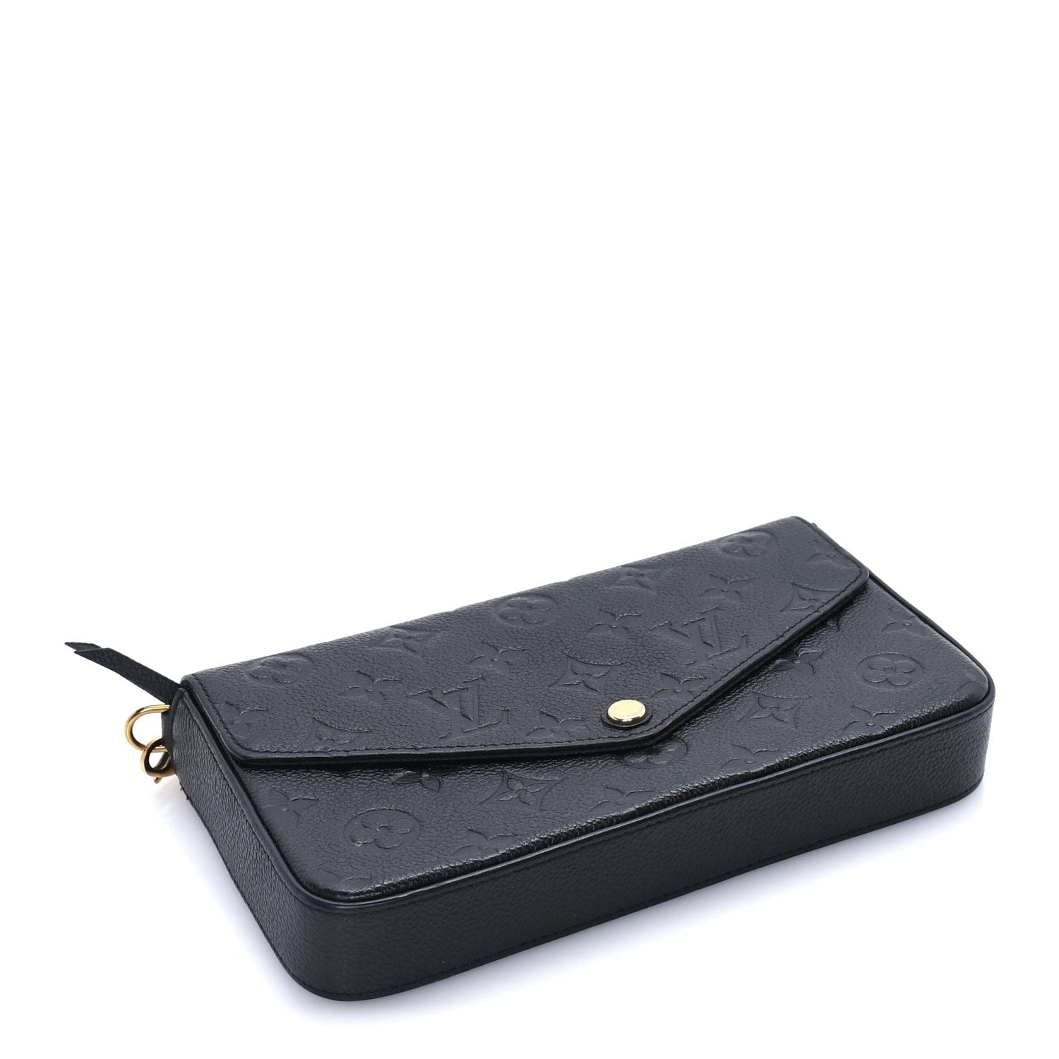 Louis Vuitton Empreinte Pochette Felicie Chain Wallet Black