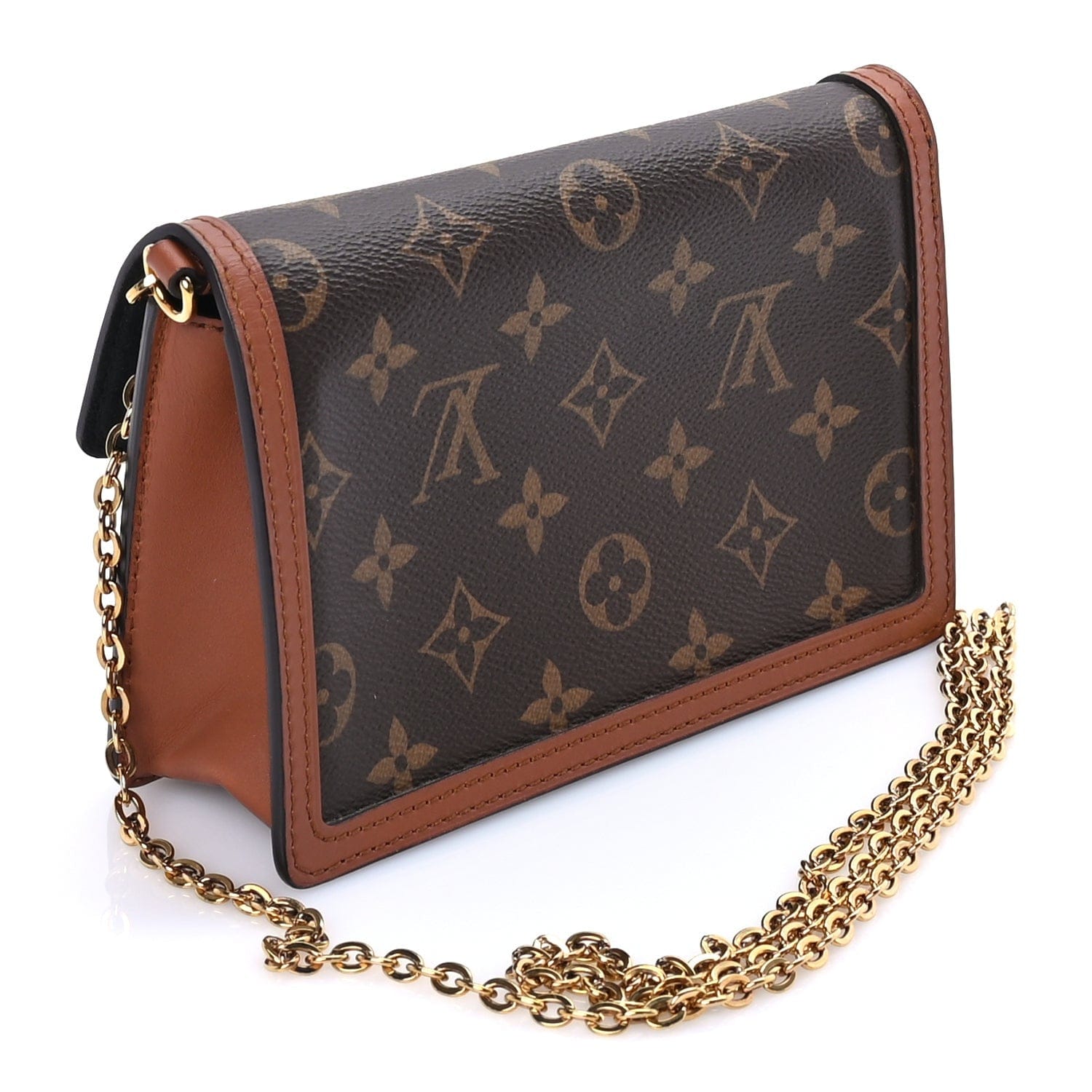 Louis Vuitton Reverse Monogram Dauphine Chain Wallet