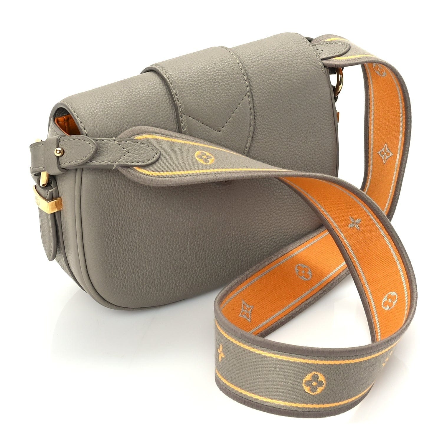 Louis Vuitton Grained Calfskin LV Pont 9 Soft PM Gris