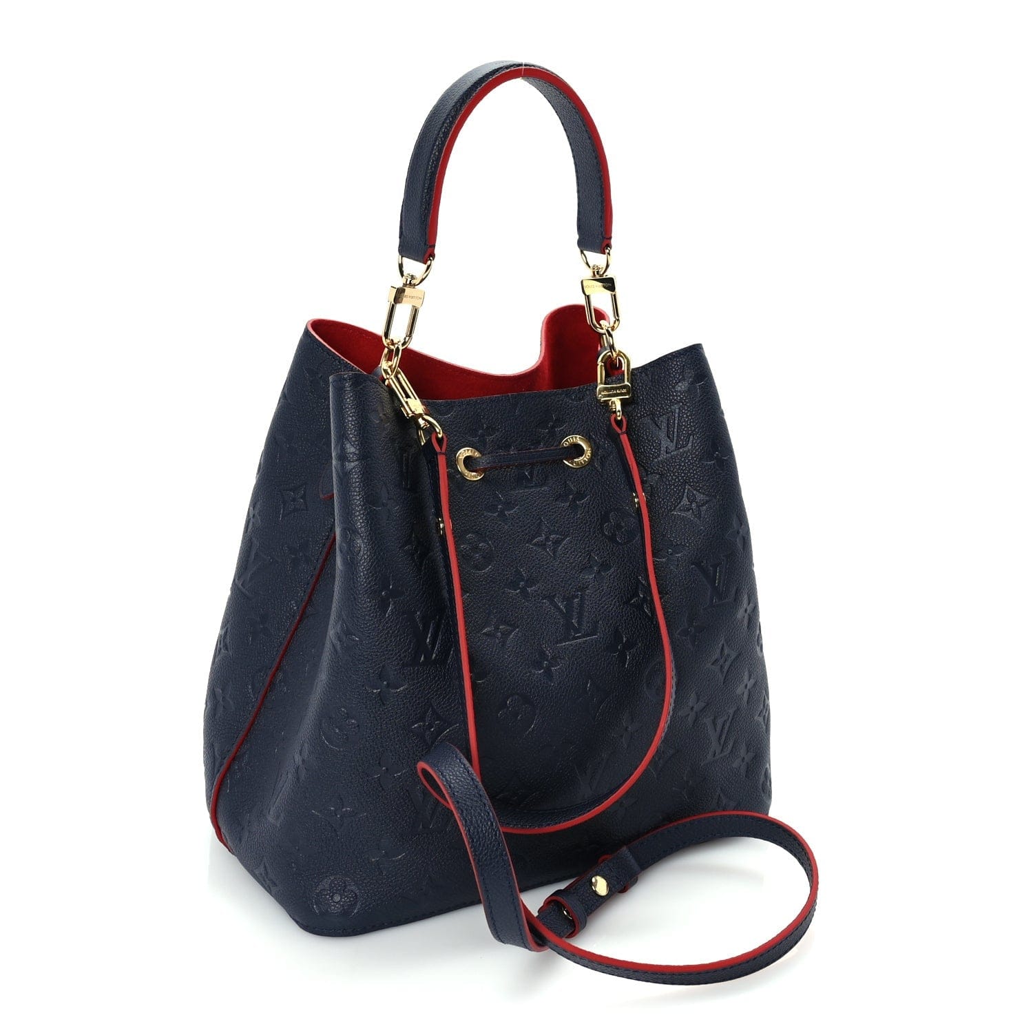 Louis Vuitton Empreinte Neonoe MM Marine Rouge
