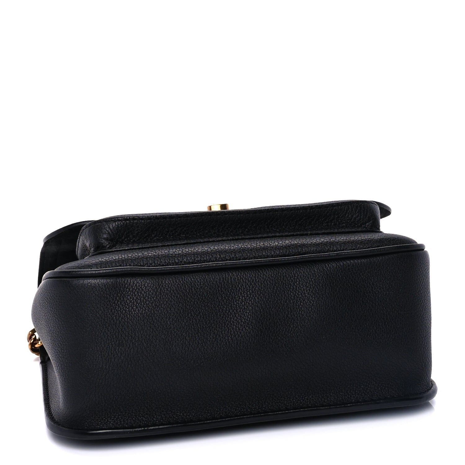 Louis Vuitton Grained Calfskin Lockme Chain Bag PM Black