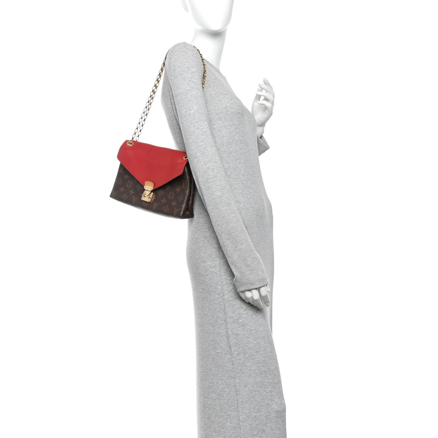 Louis Vuitton Monogram Pallas Chain Cherry