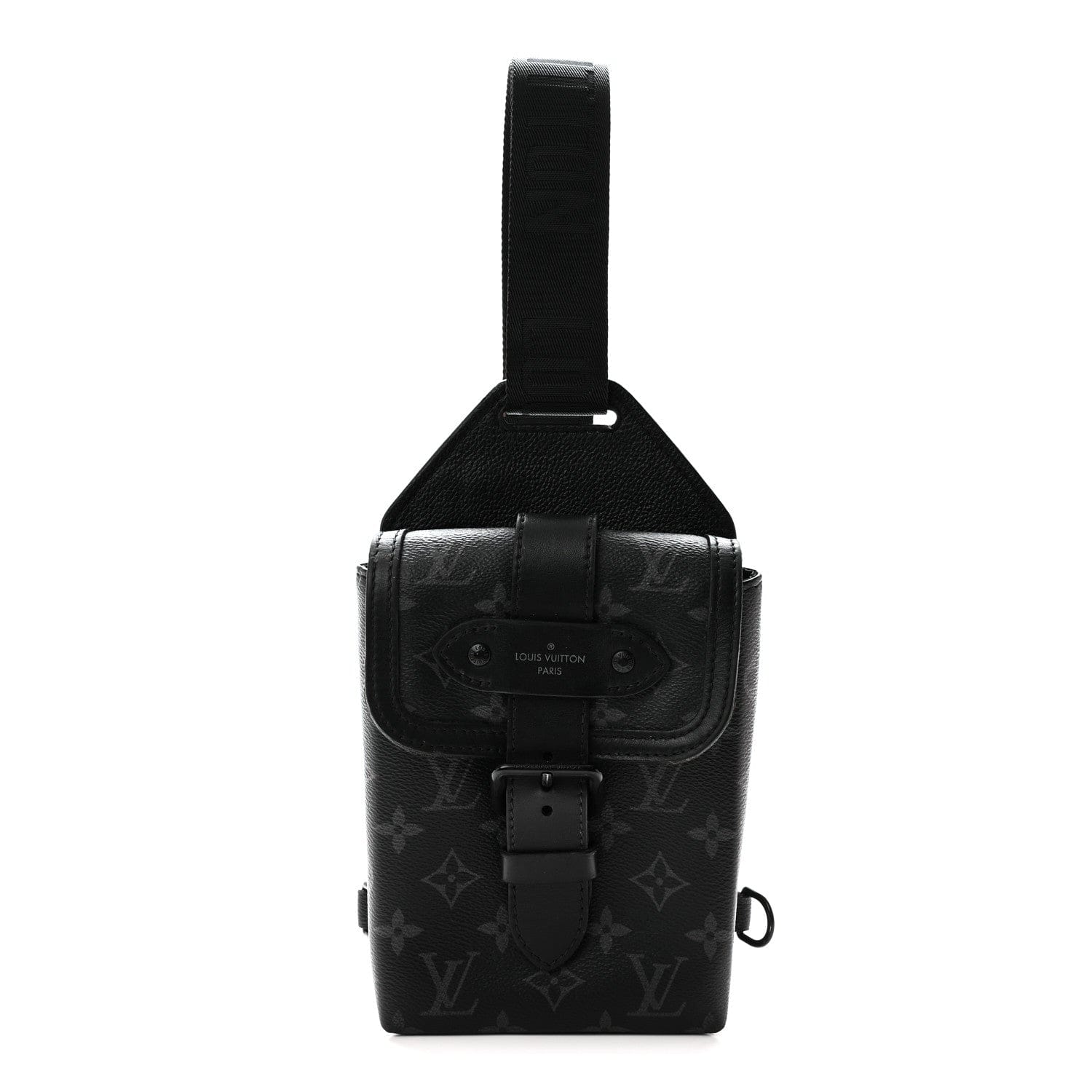 Louis Vuitton Monogram Eclipse Saumur Slingbag Black