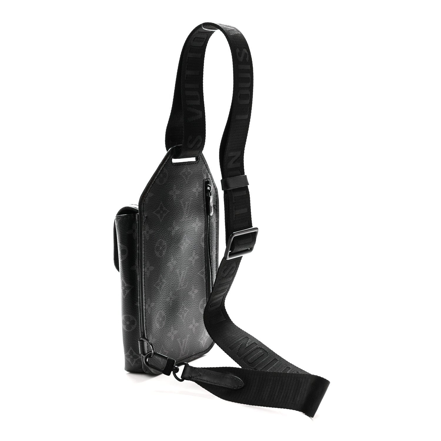 Louis Vuitton Monogram Eclipse Saumur Slingbag Black