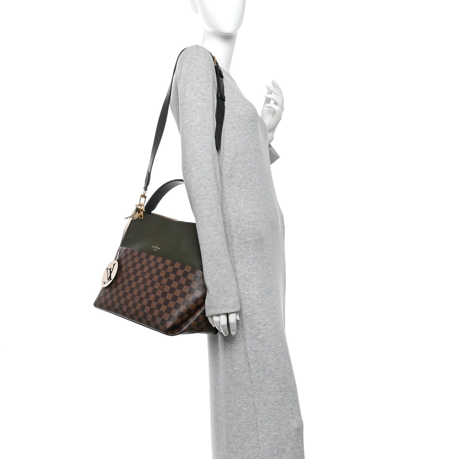 Louis Vuitton Damier Ebene Calfskin Maida Khaki
