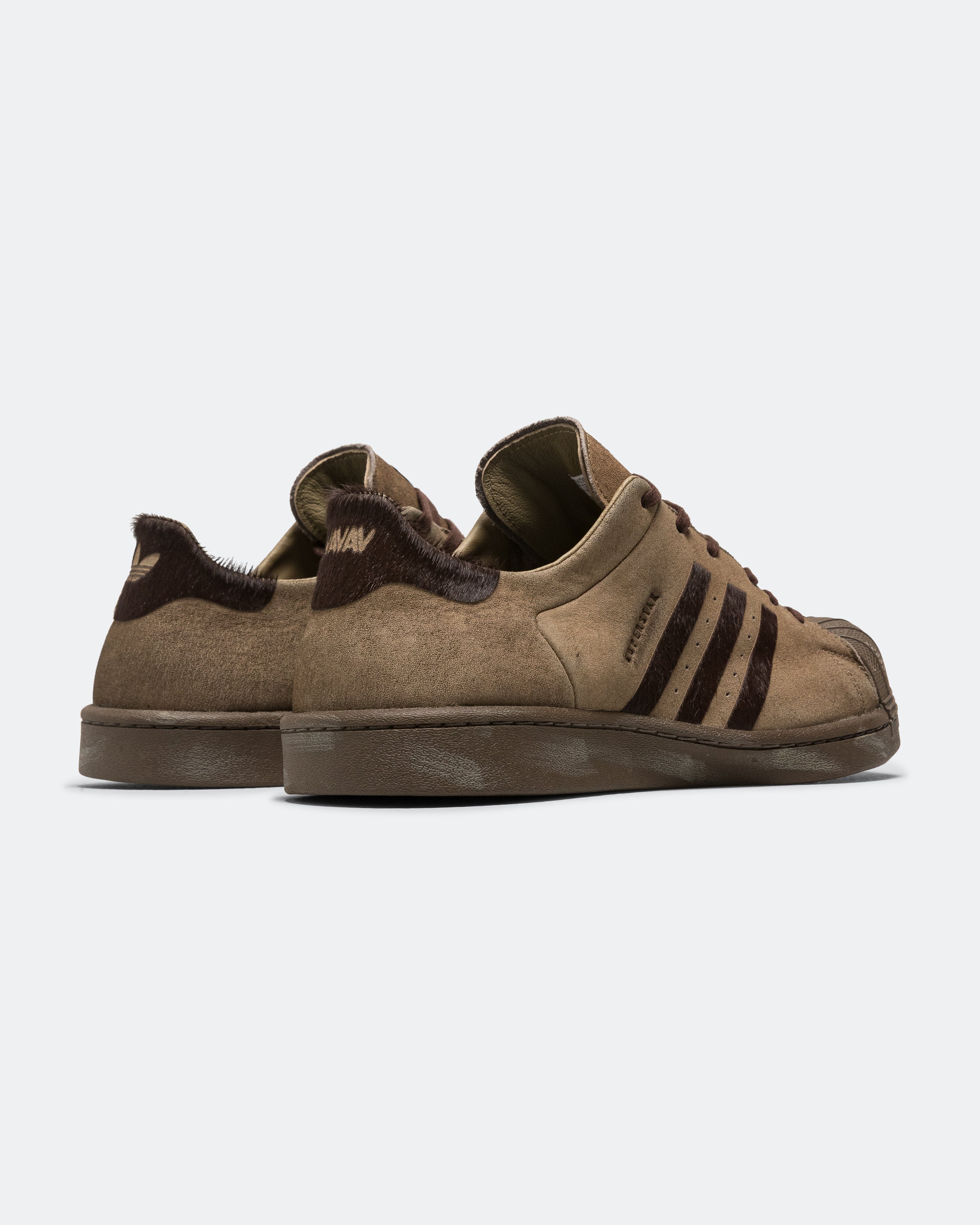 adidas Womens SST Shaved x AVAVAV - Dark Brown/Elmwood