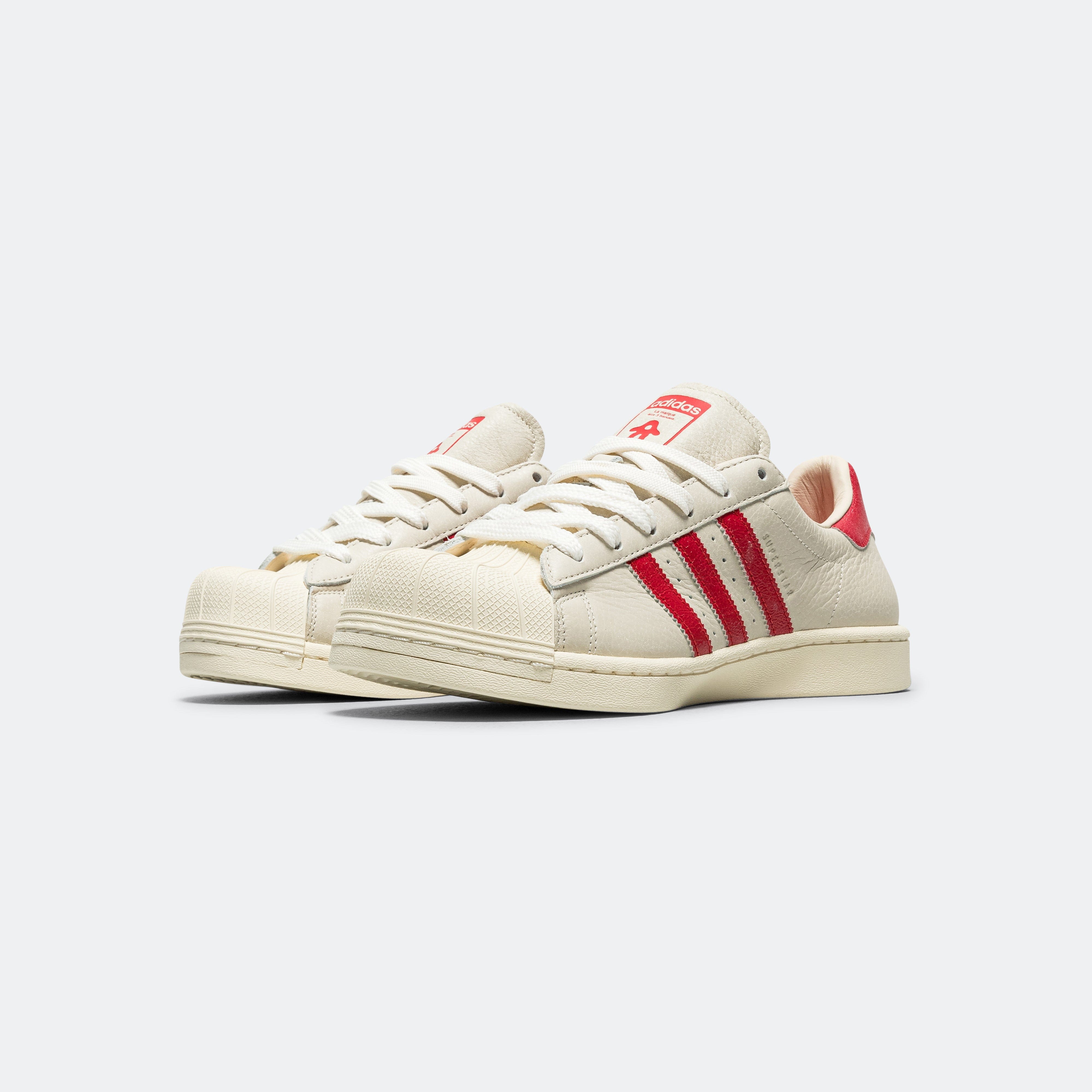 adidas Womens SST Modified x avavav - Crystal White/Easy Yellow