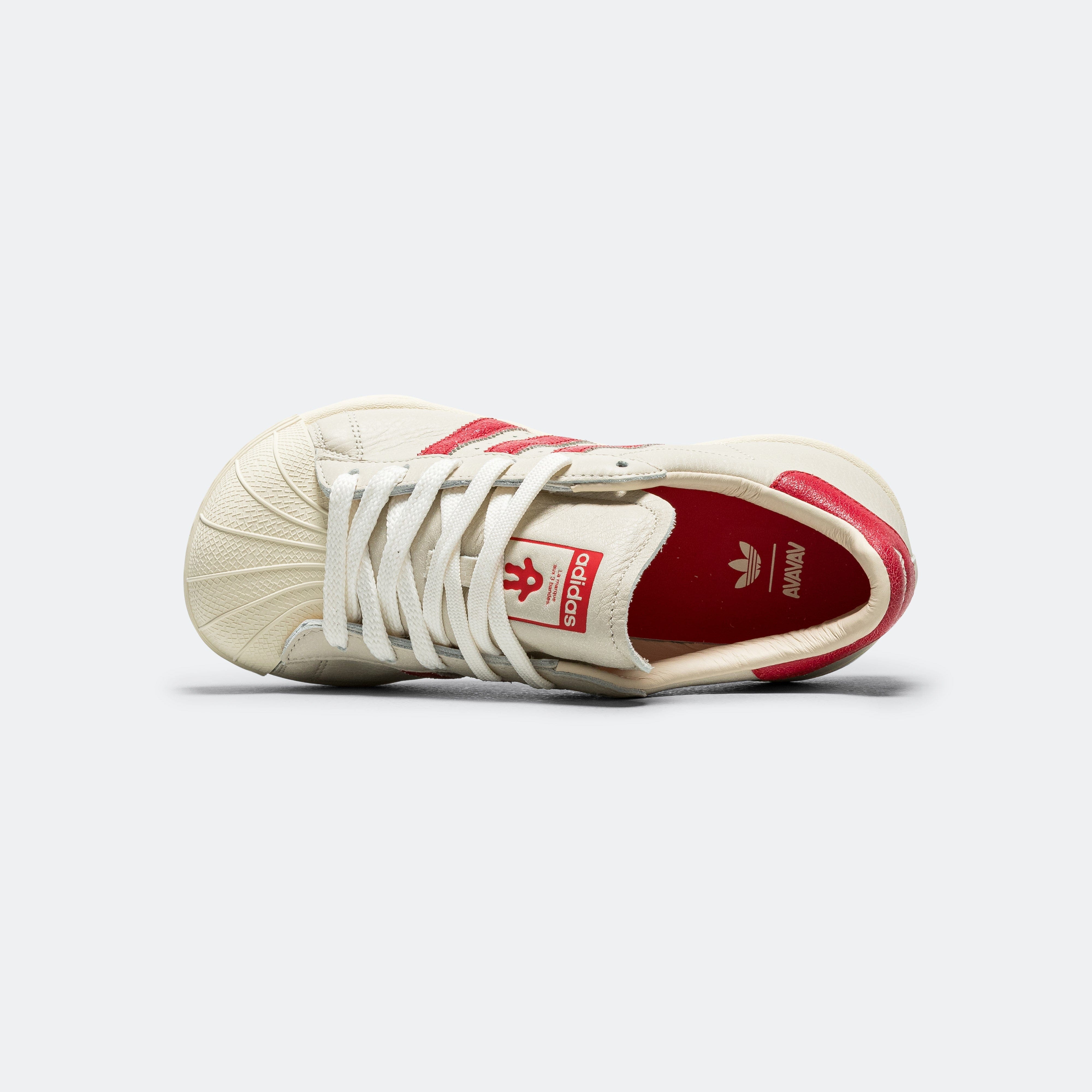 adidas Womens SST Modified x avavav - Crystal White/Easy Yellow