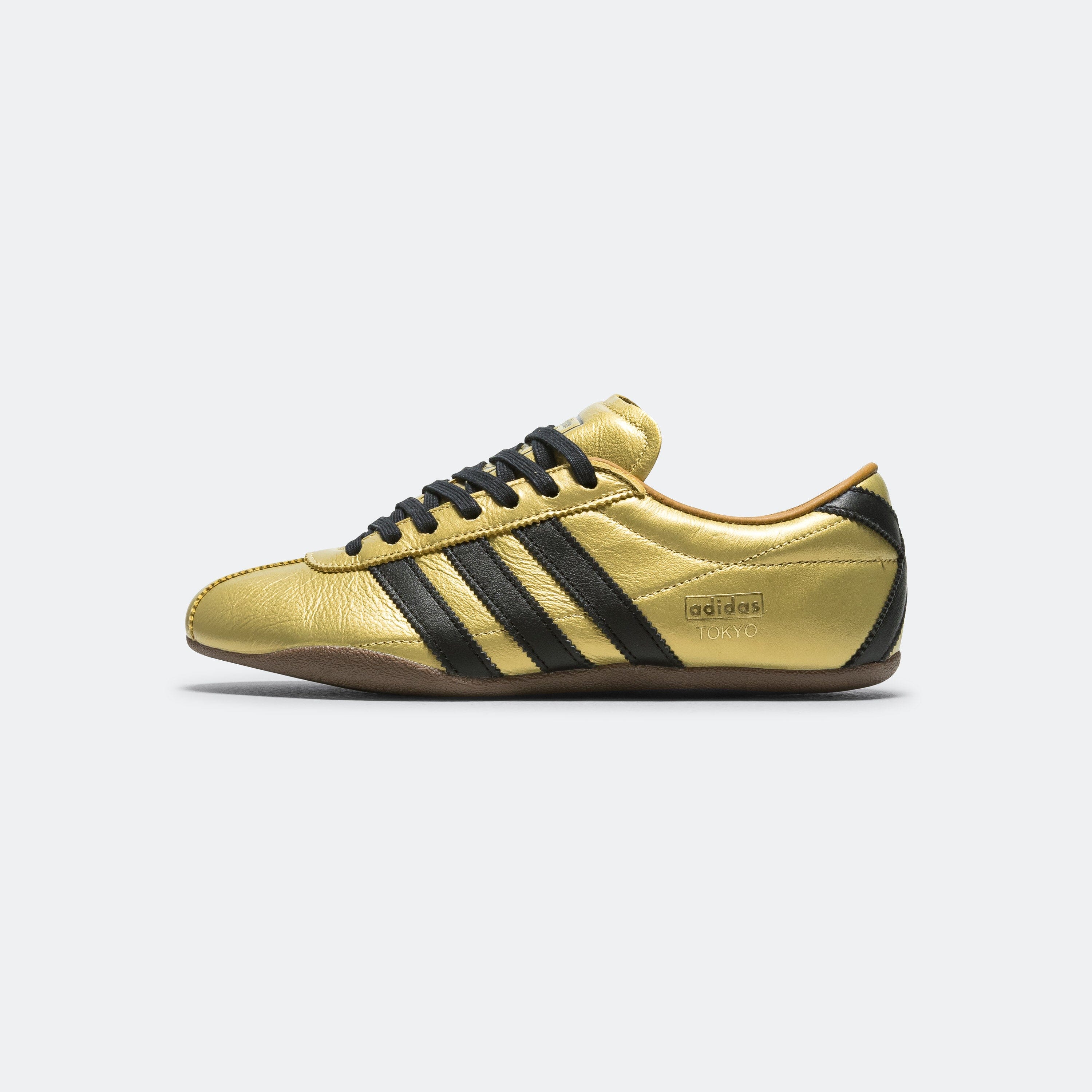 adidas Womens Tokyo Decon - Gold Metallic/Core Black - Preloved Brown