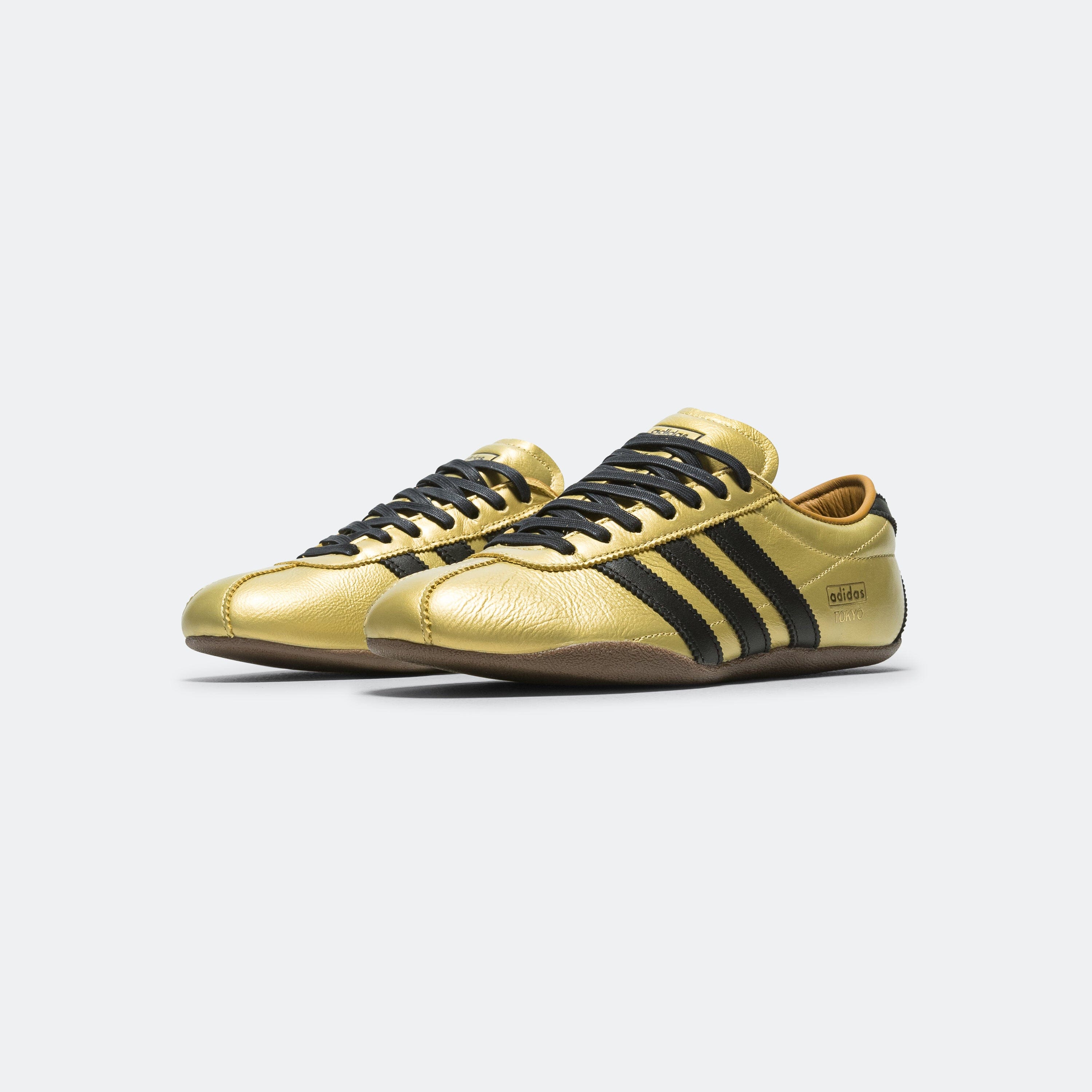 adidas Womens Tokyo Decon - Gold Metallic/Core Black - Preloved Brown