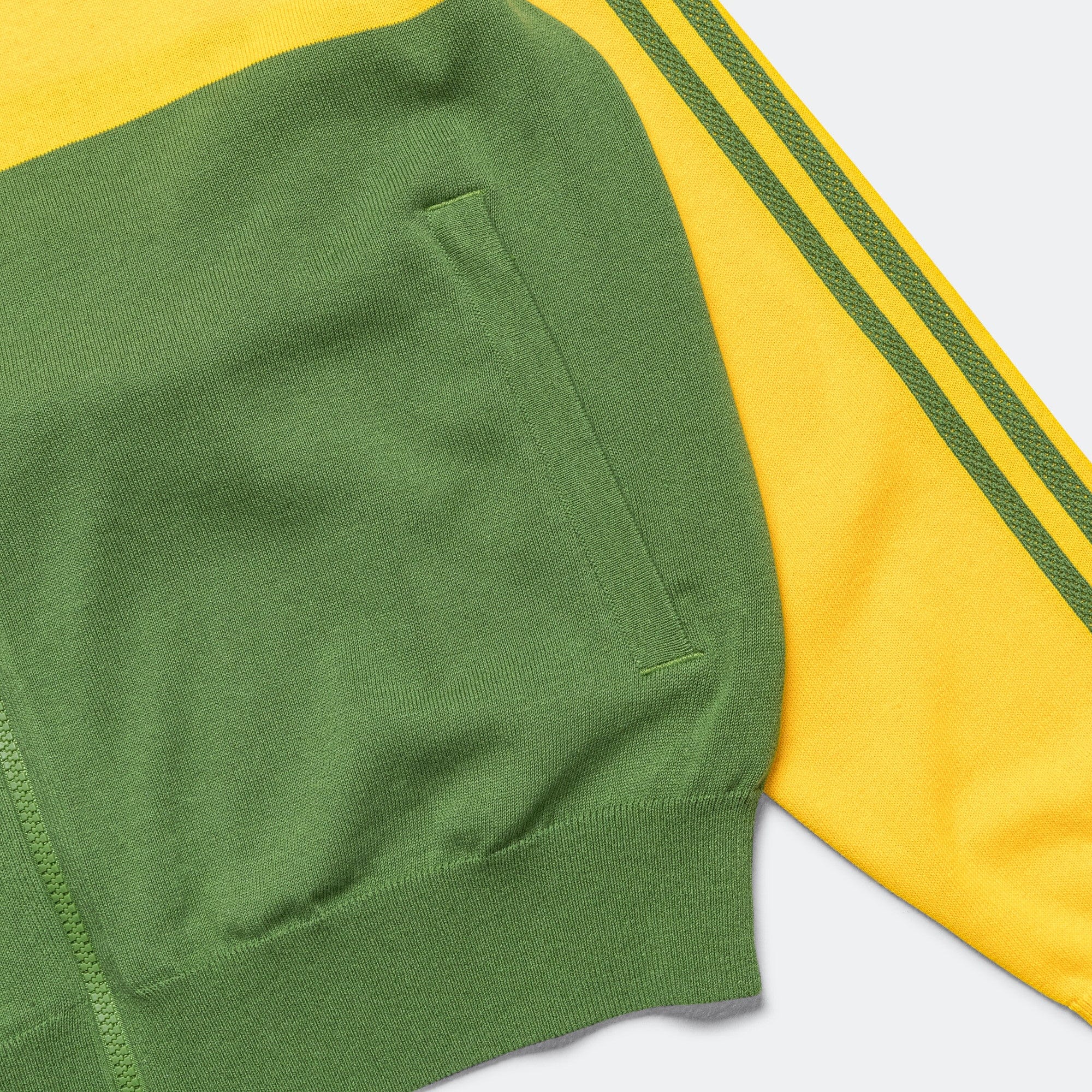 adidas Knit Track Top x Wales Bonner - Bold Gold/Crew Green