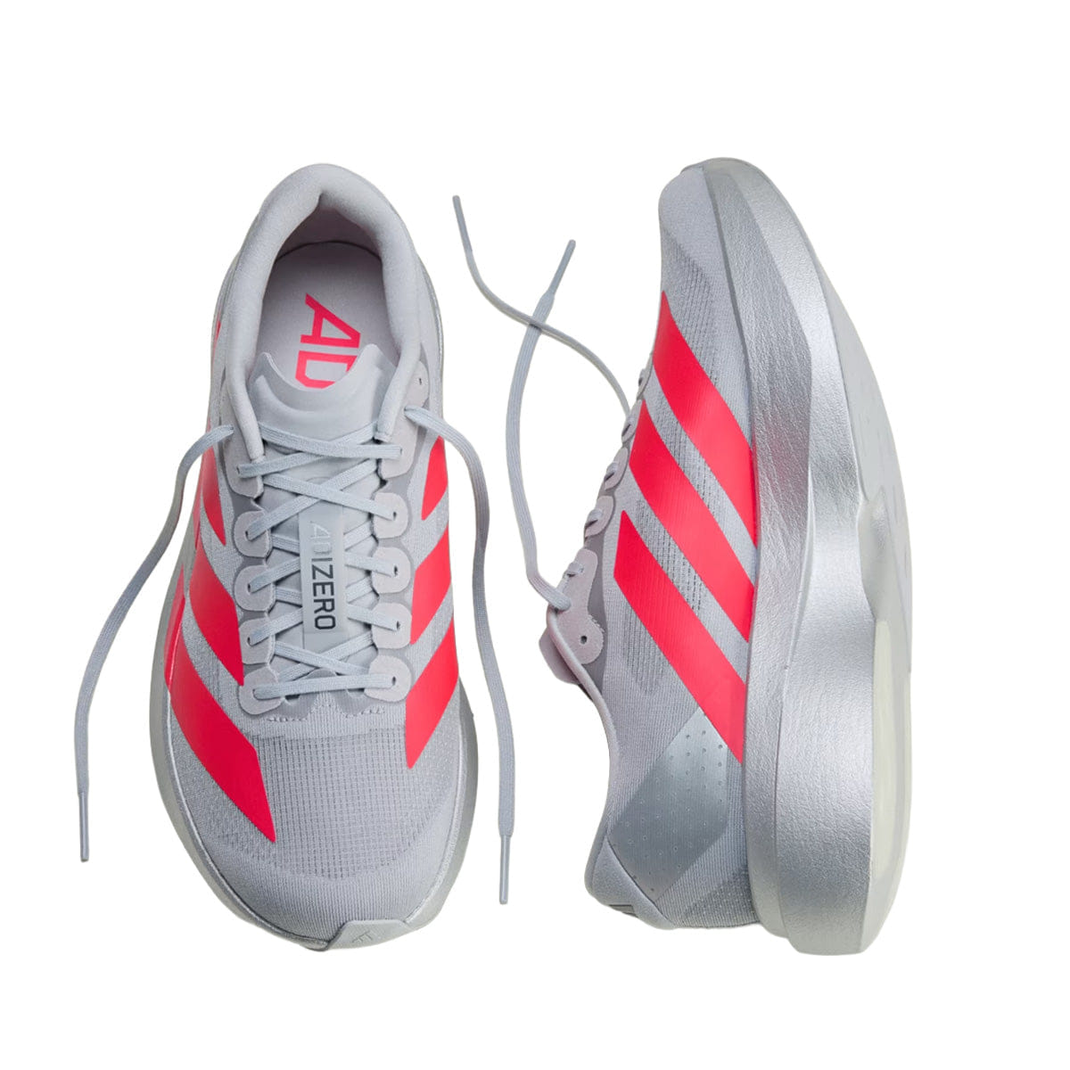 adidas Adizero EVO SL Silver Metallic / Lucid Red / Iron Metallic