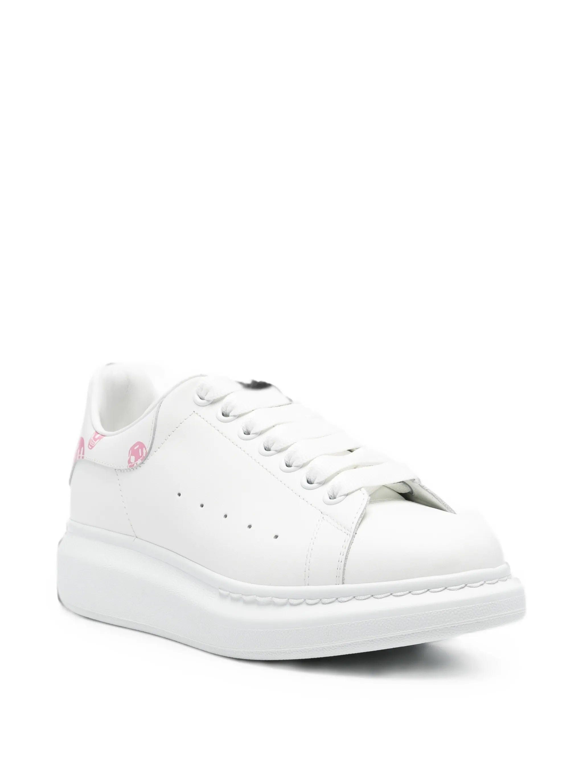 Alexander McQueen skull - print platform sneakers