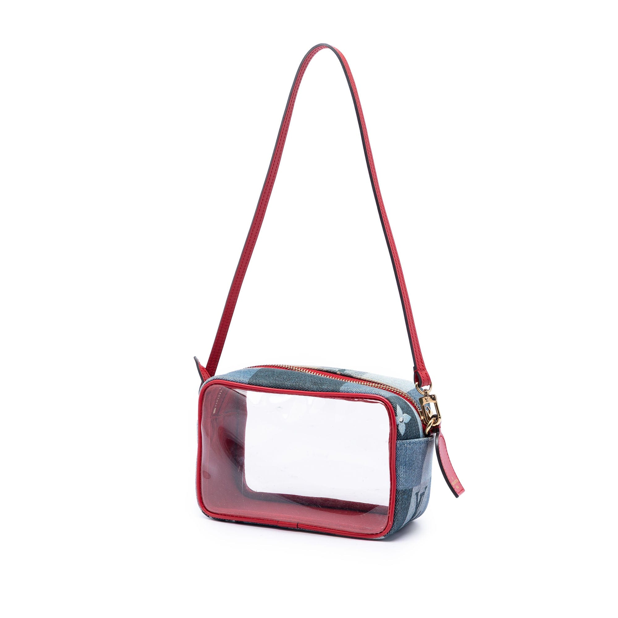 Louis Vuitton Monogram Denim Patchwork Beach Pouch
