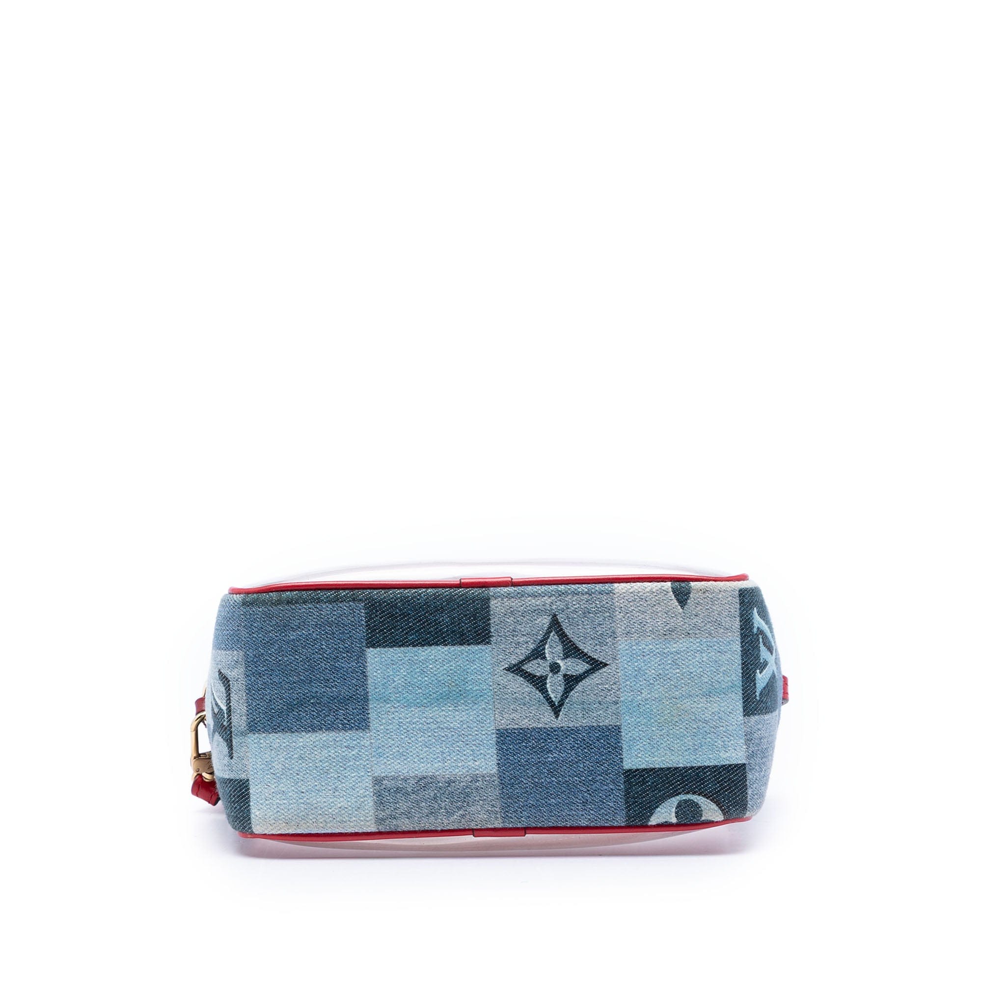Louis Vuitton Monogram Denim Patchwork Beach Pouch