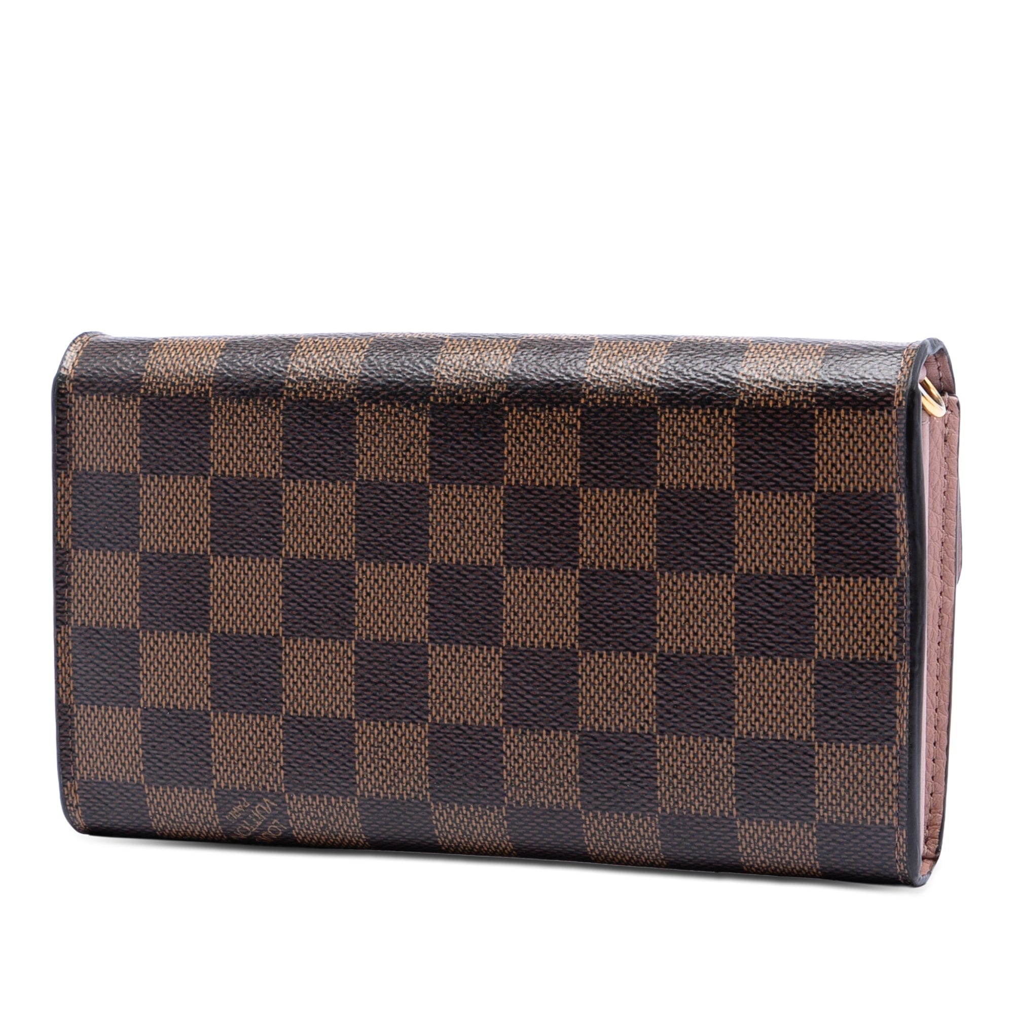 Louis Vuitton Damier Ebene Croisette Chain Wallet