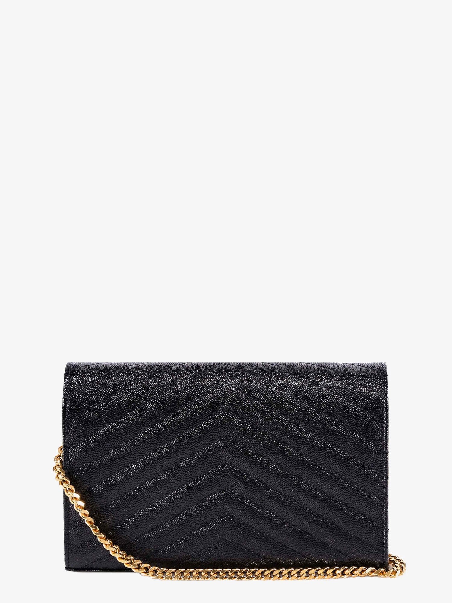Saint Laurent Pochette Cassandre grain - de - poudre leather crossbody bag