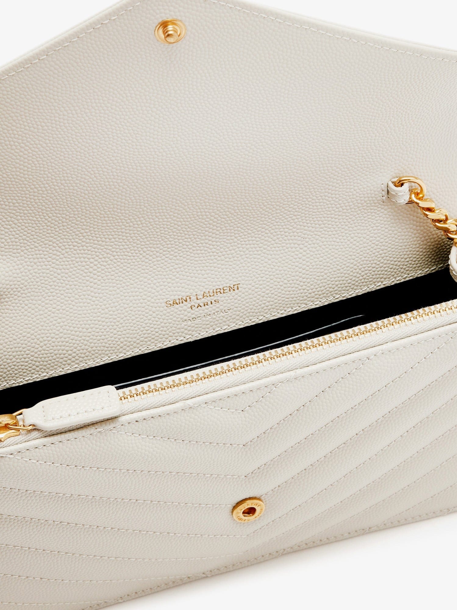 Saint Laurent Women Envelope Leather Crossbody Bag
