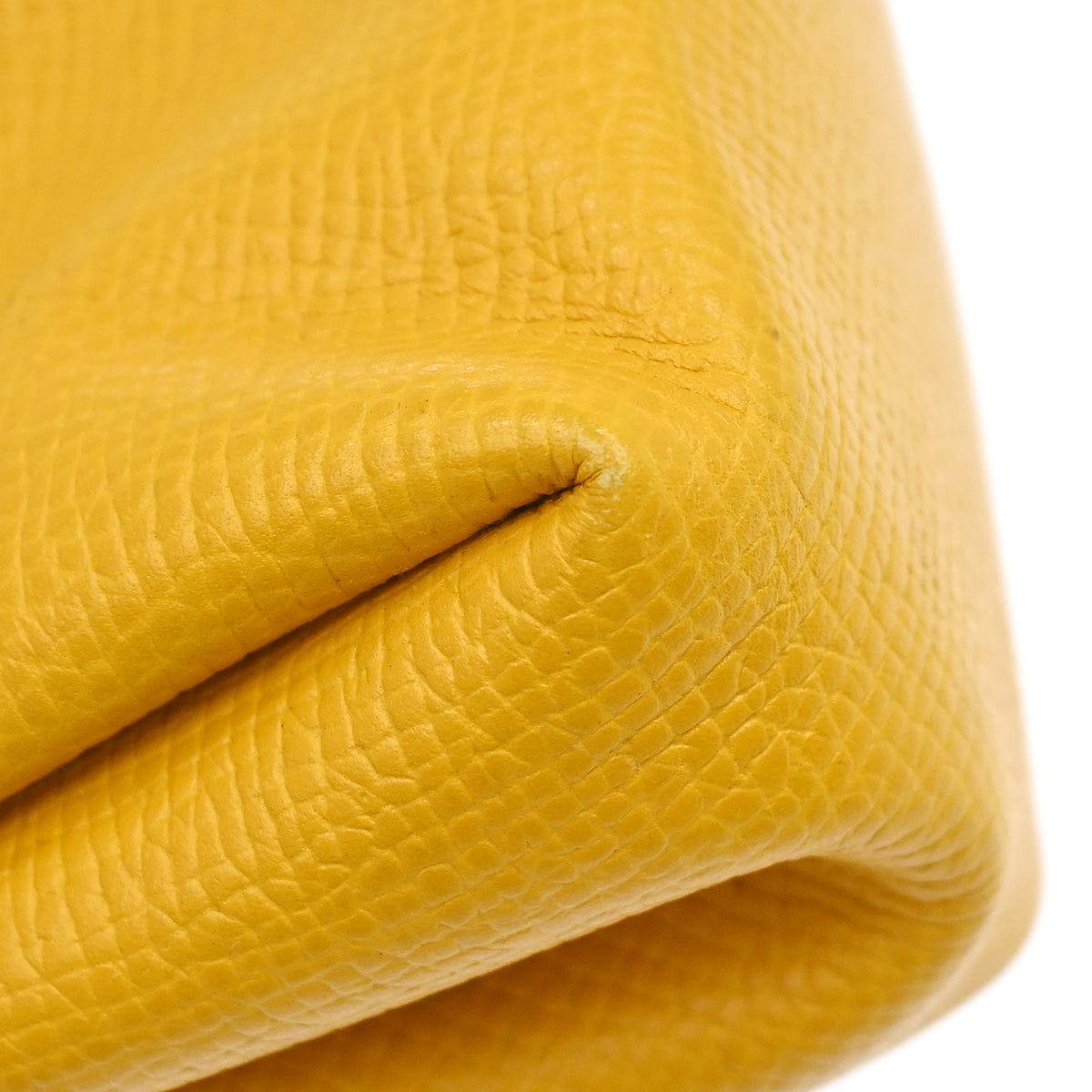 Hermes Jaune Courchevel Vespa Mini Pouch Bag