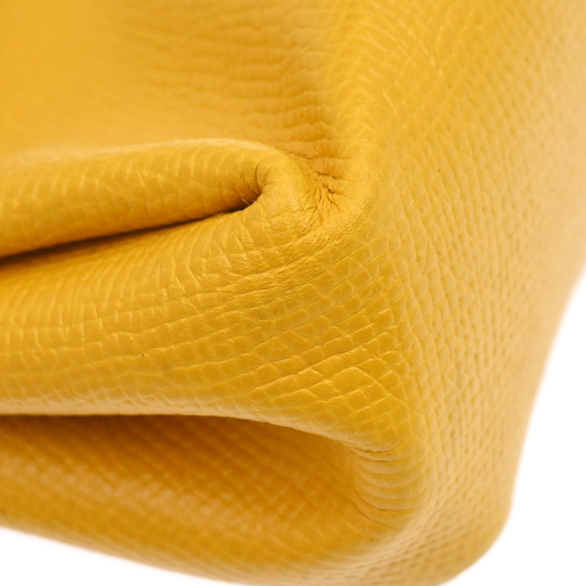 Hermes Jaune Courchevel Vespa Mini Pouch Bag