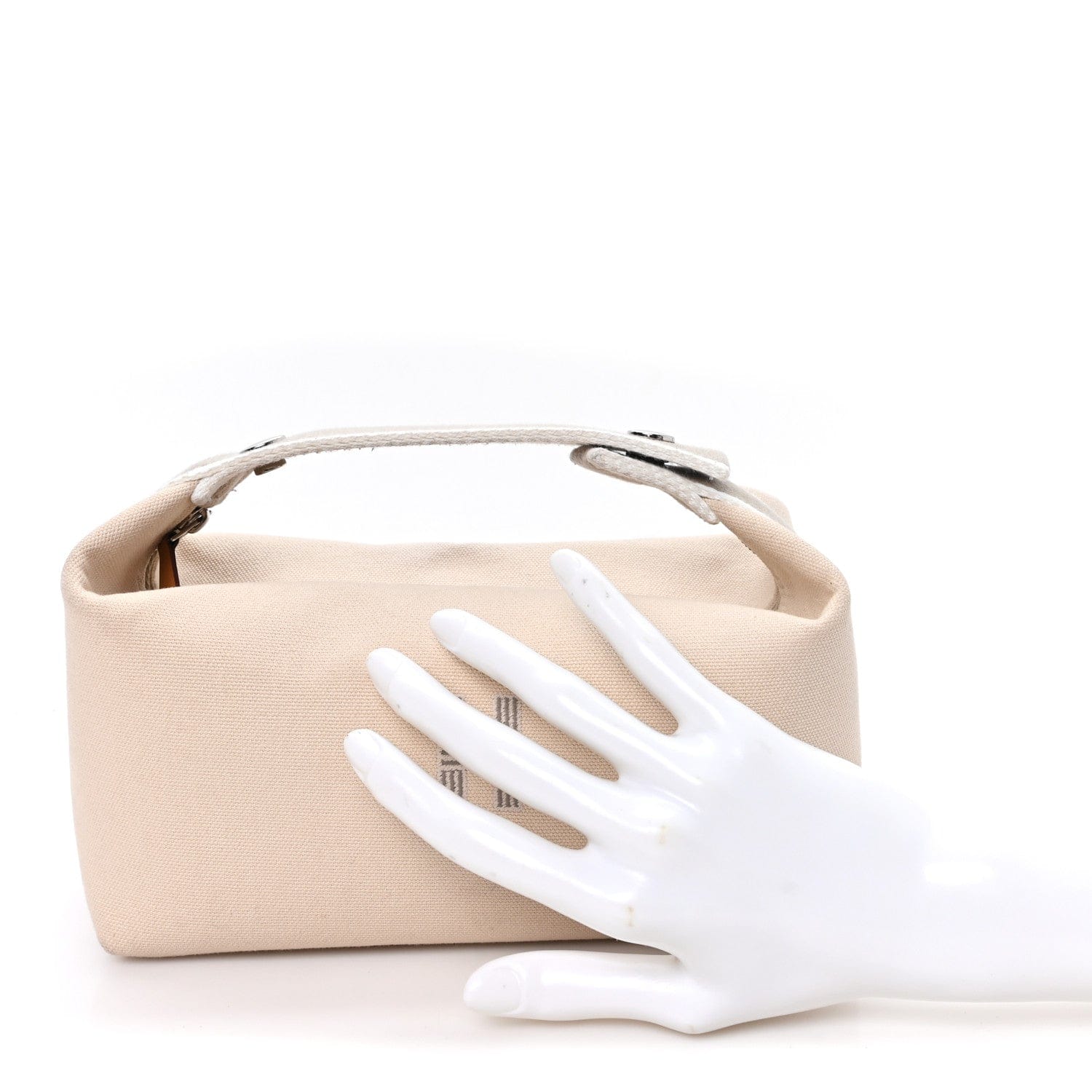 Hermes Canvas Small Bride - A - Brac Pouch Natural