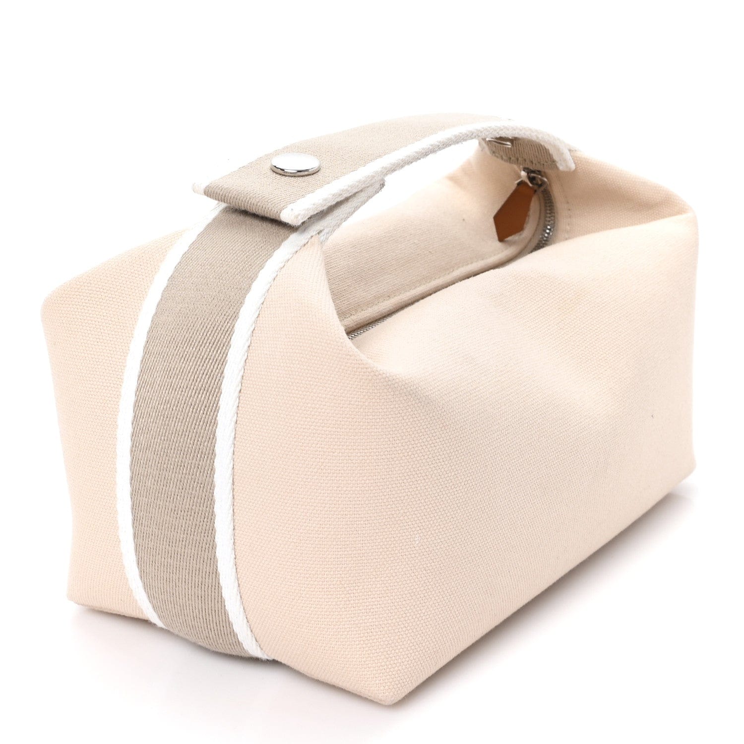 Hermes Canvas Small Bride - A - Brac Pouch Natural