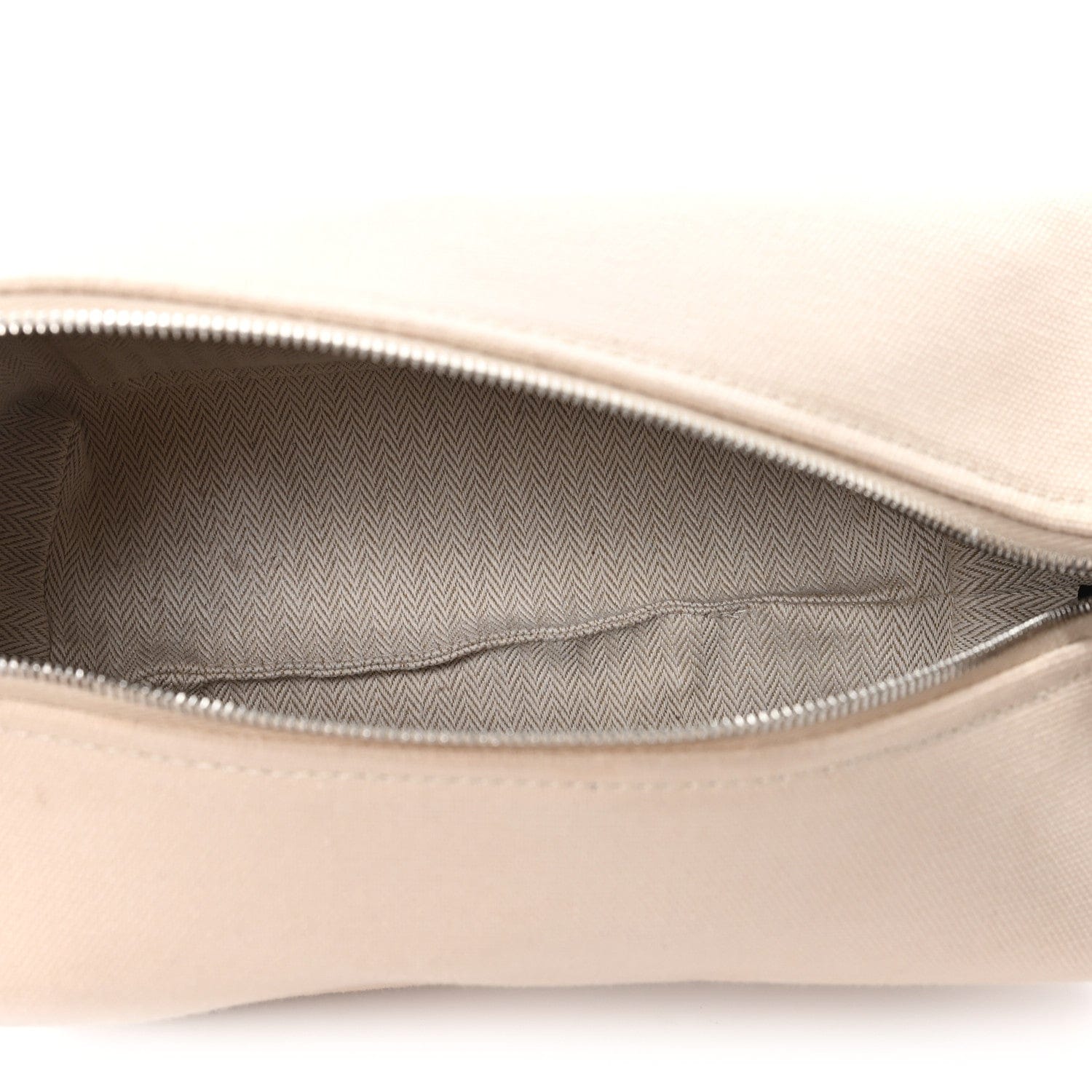 Hermes Canvas Small Bride - A - Brac Pouch Natural