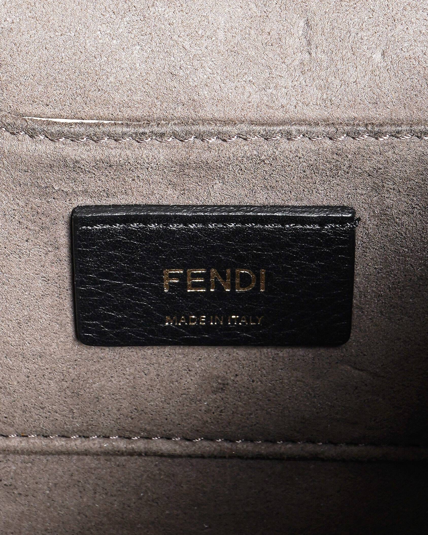 Fendi Blue leather Kan F crossbody bag