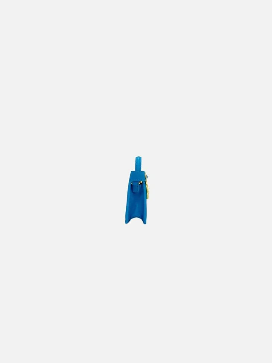 Fendi Nano Peekaboo Charm Blue Shoulder Bag