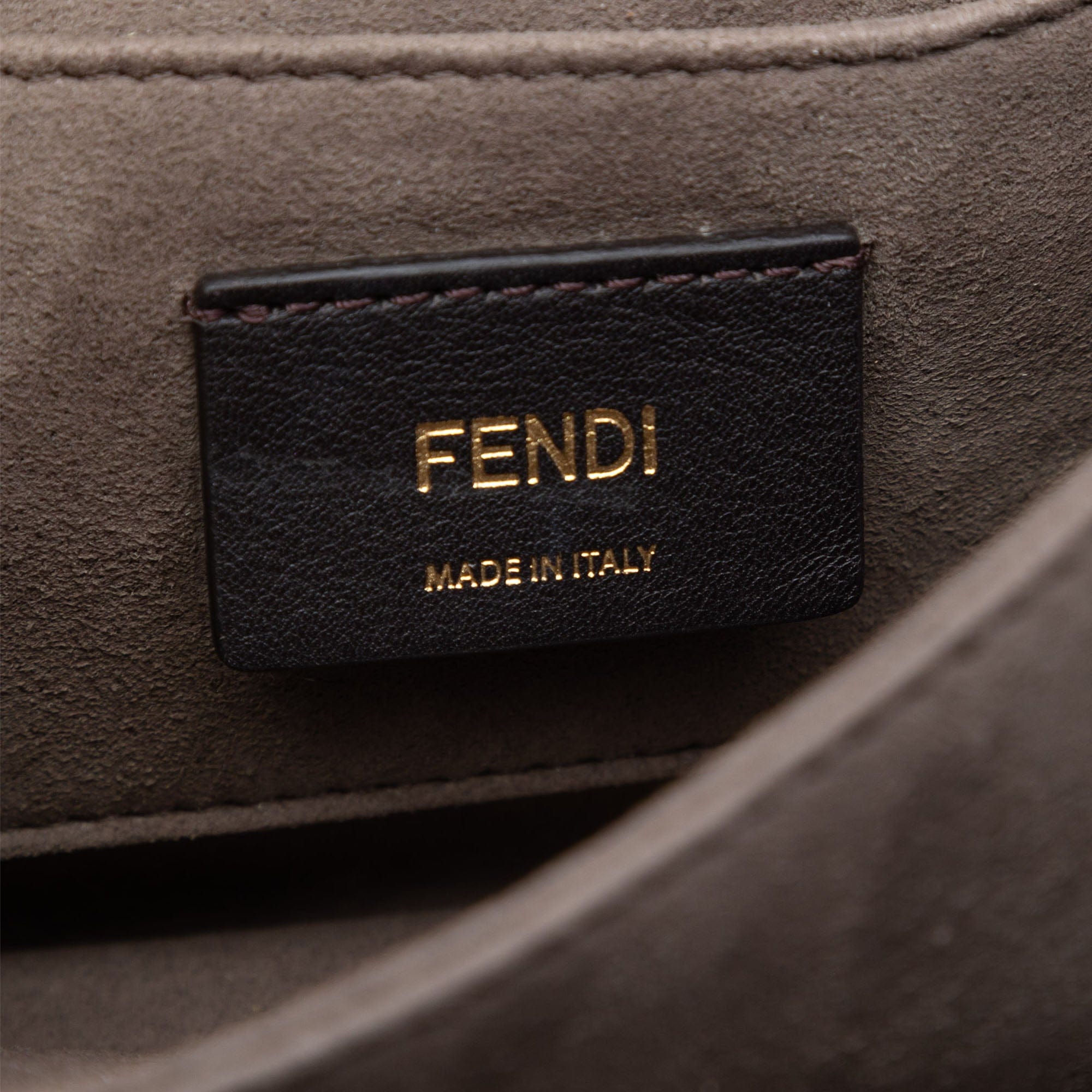Fendi Small Vitello Grace Openwork Kan I Crossbody