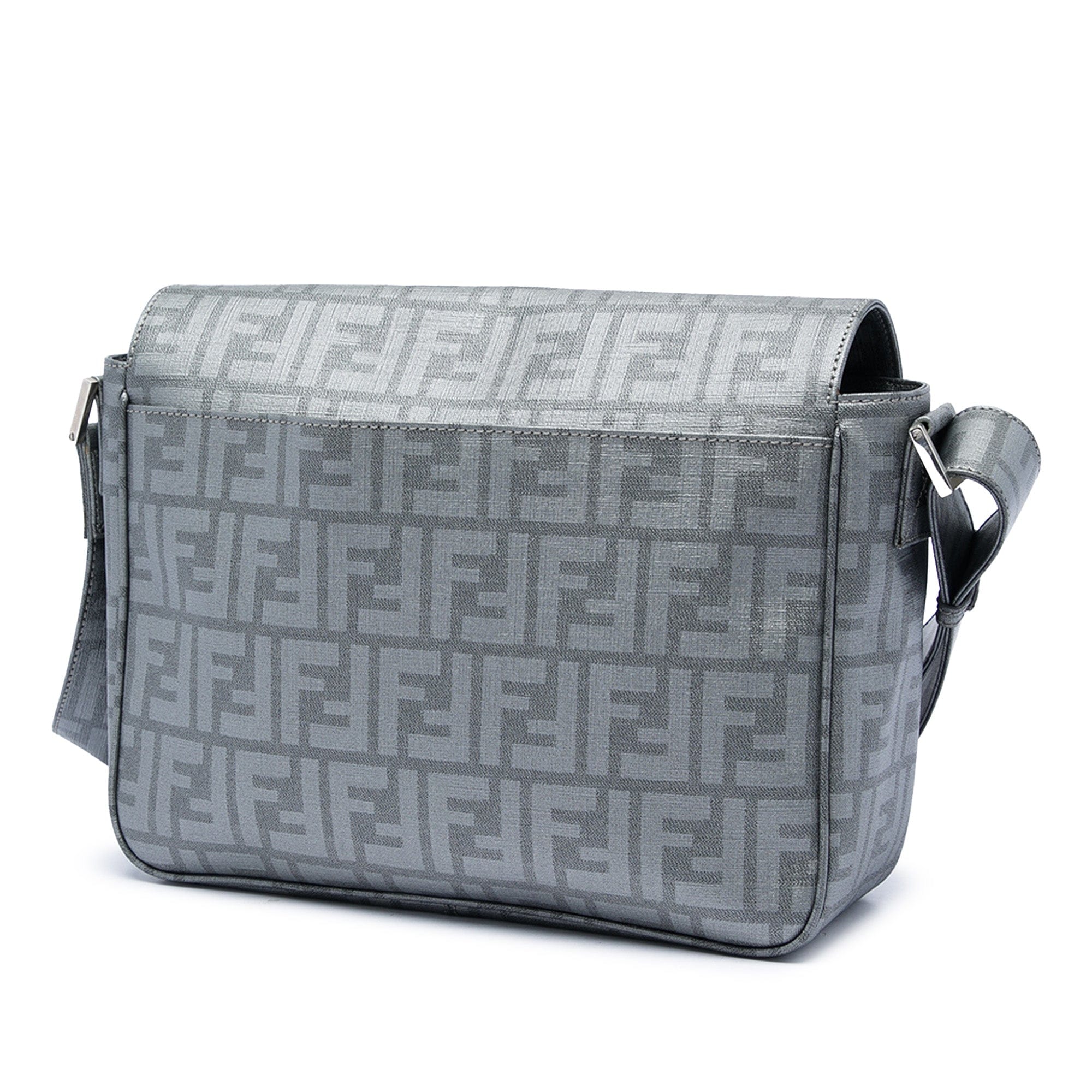 Fendi Zucca Spalmati Flap Crossbody