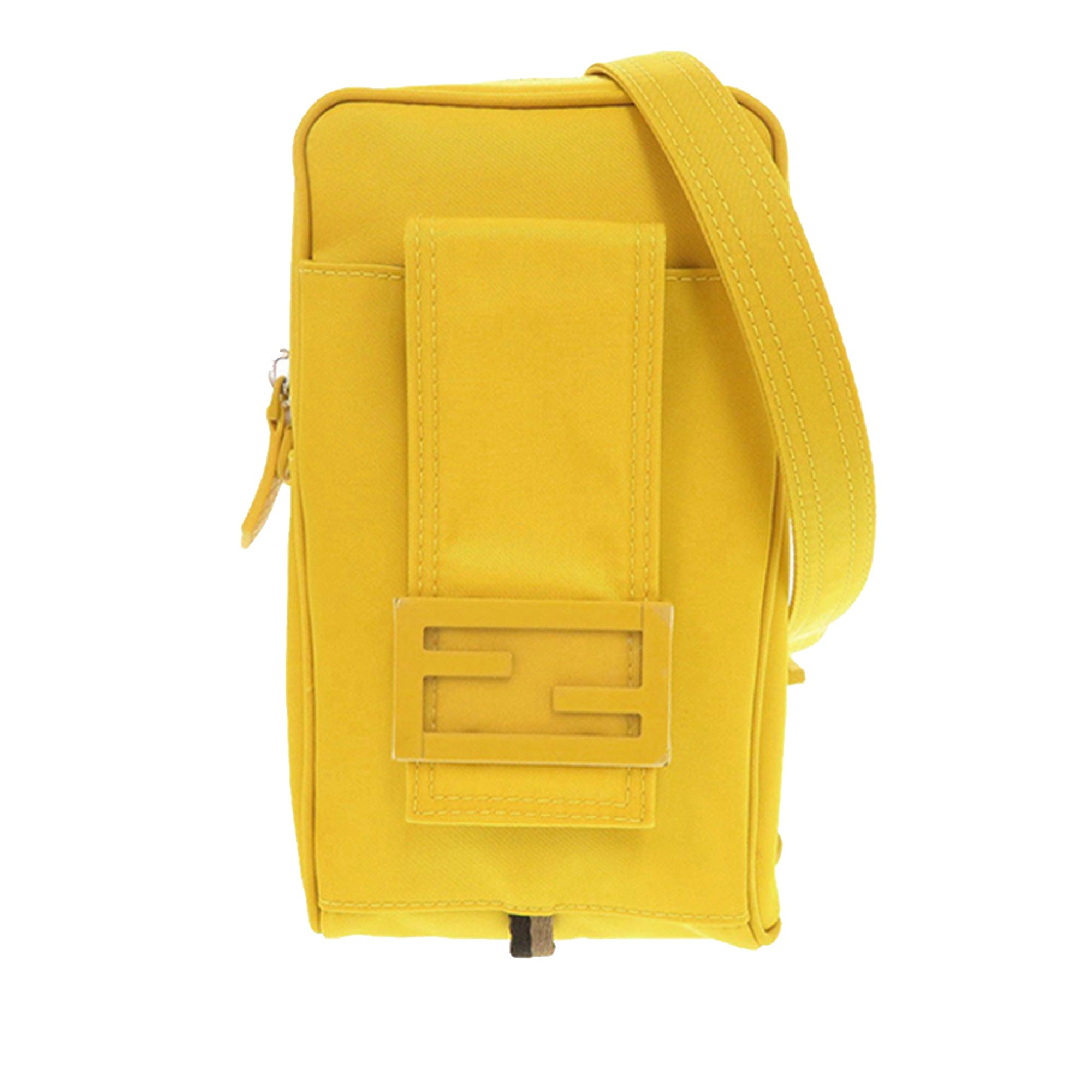 Fendi Nylon Baguette Phone Crossbody