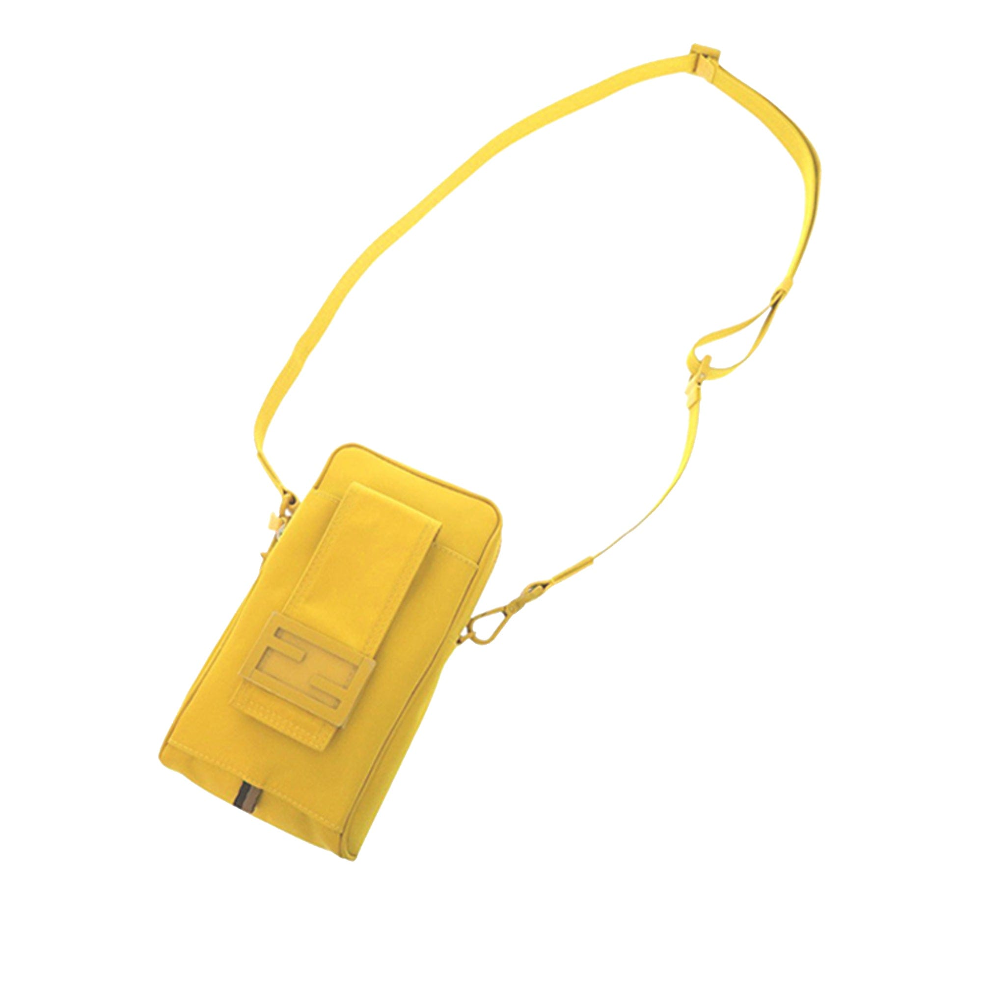Fendi Nylon Baguette Phone Crossbody
